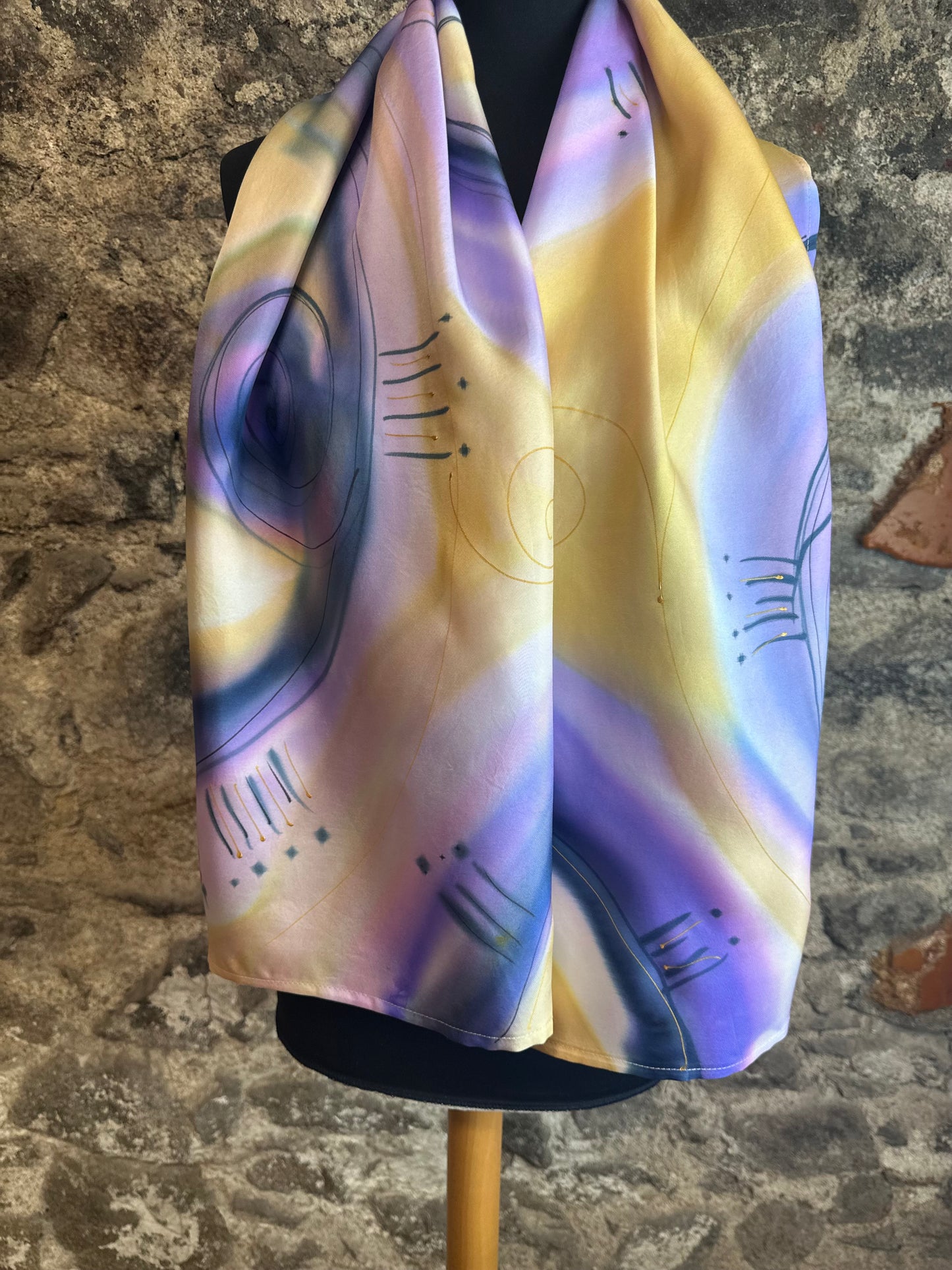Lorshadesign Handpainted silk scarf collection each piece
