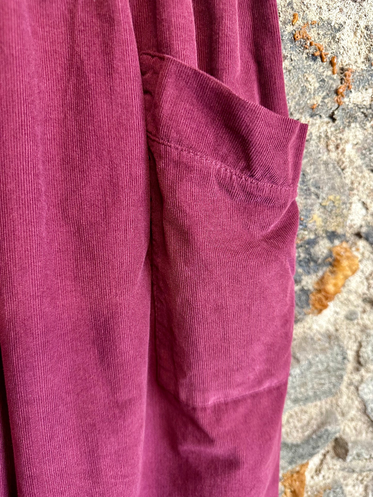 “Toni “ mulberry Italian needle corduroy cocoon cullottes