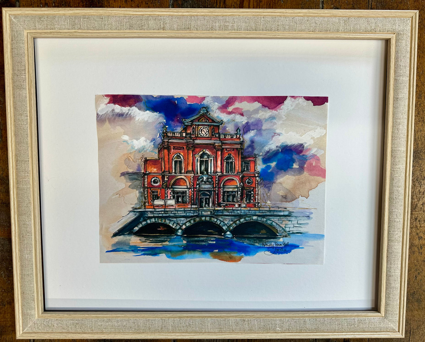 “Newry town hall “ Ltd edition print collection framed