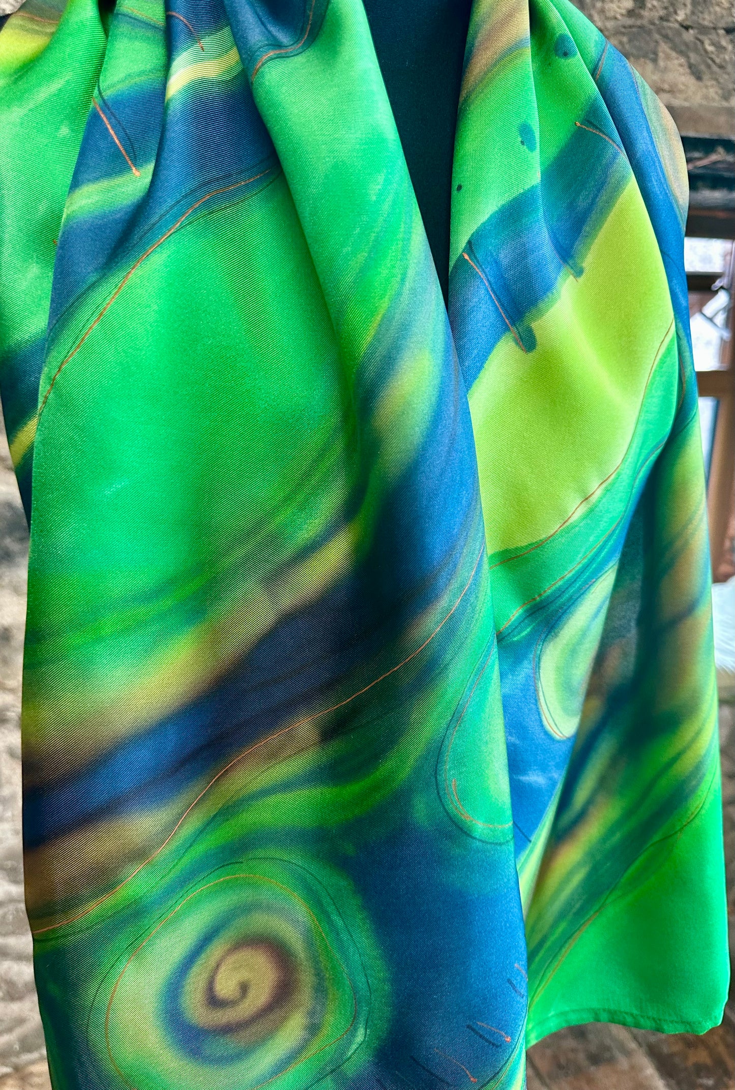 Lorshadesign Handpainted silk scarfs