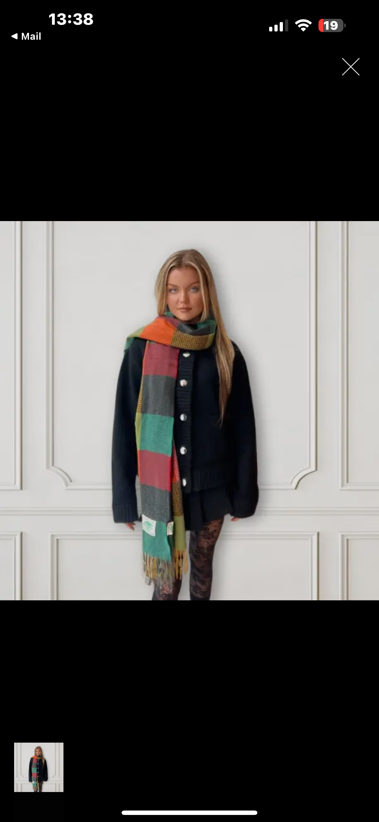 Irish design super rainbow patchwork soft large wrap