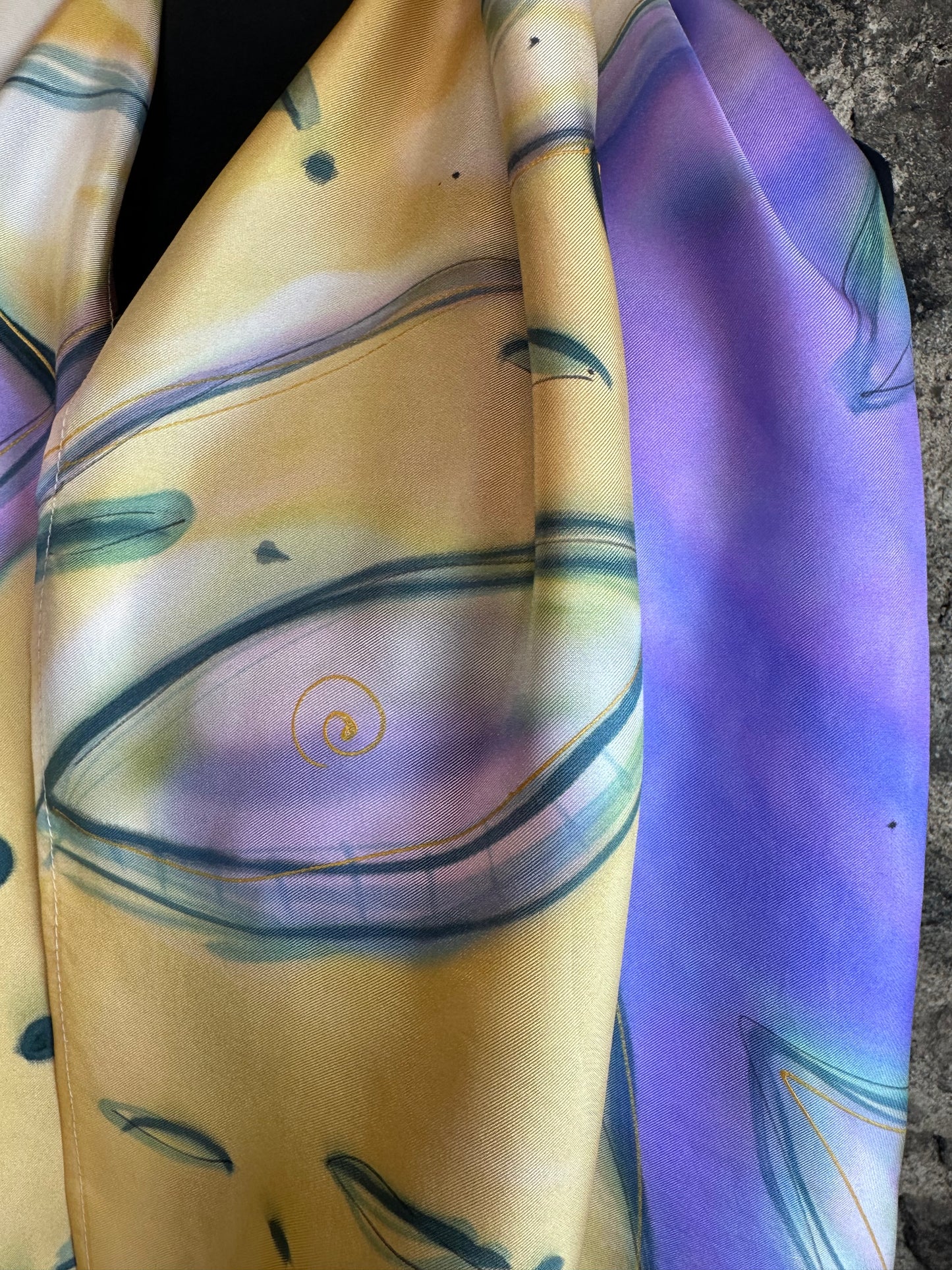 Lorshadesign Handpainted silk scarf collection