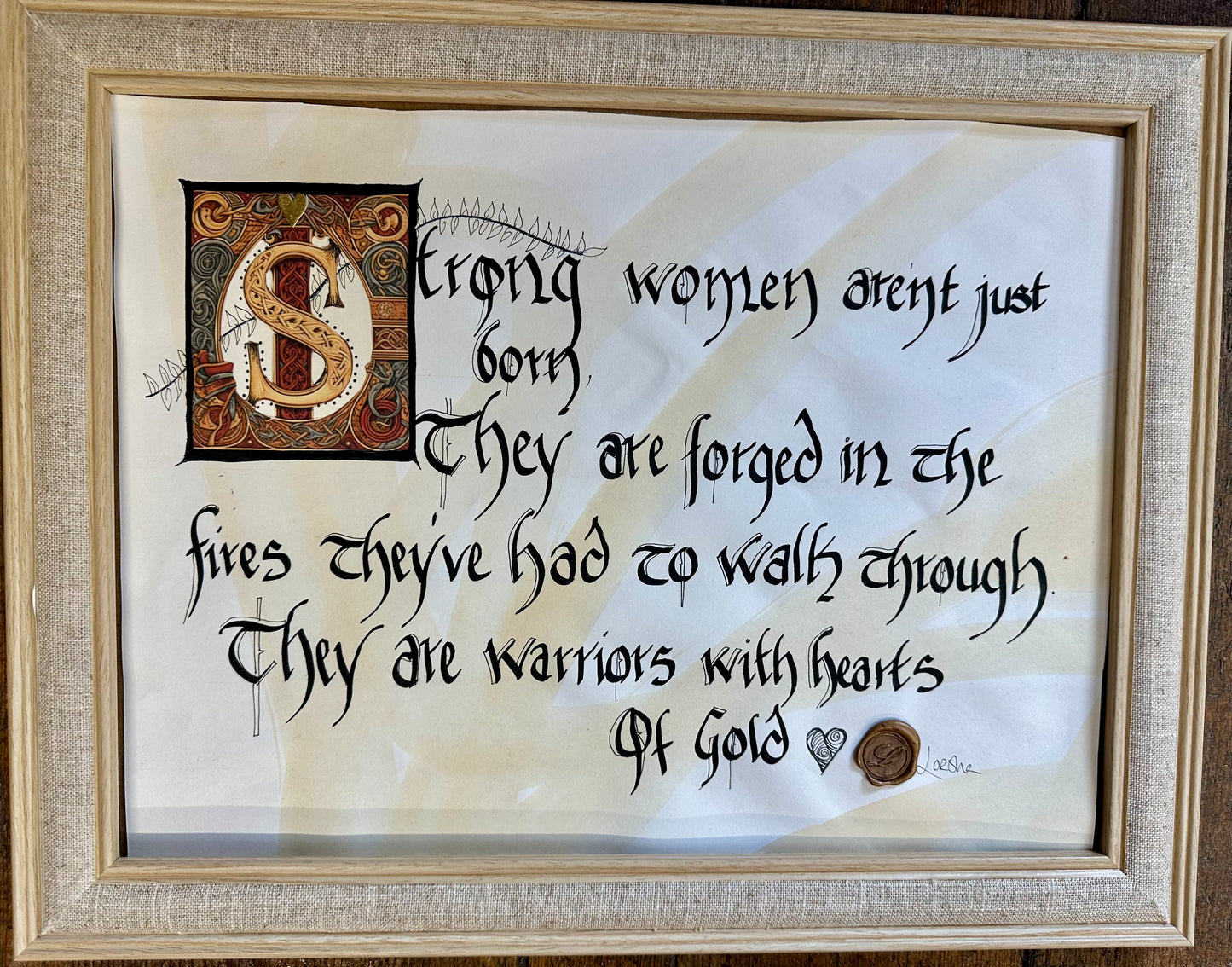 “Strong women ….”