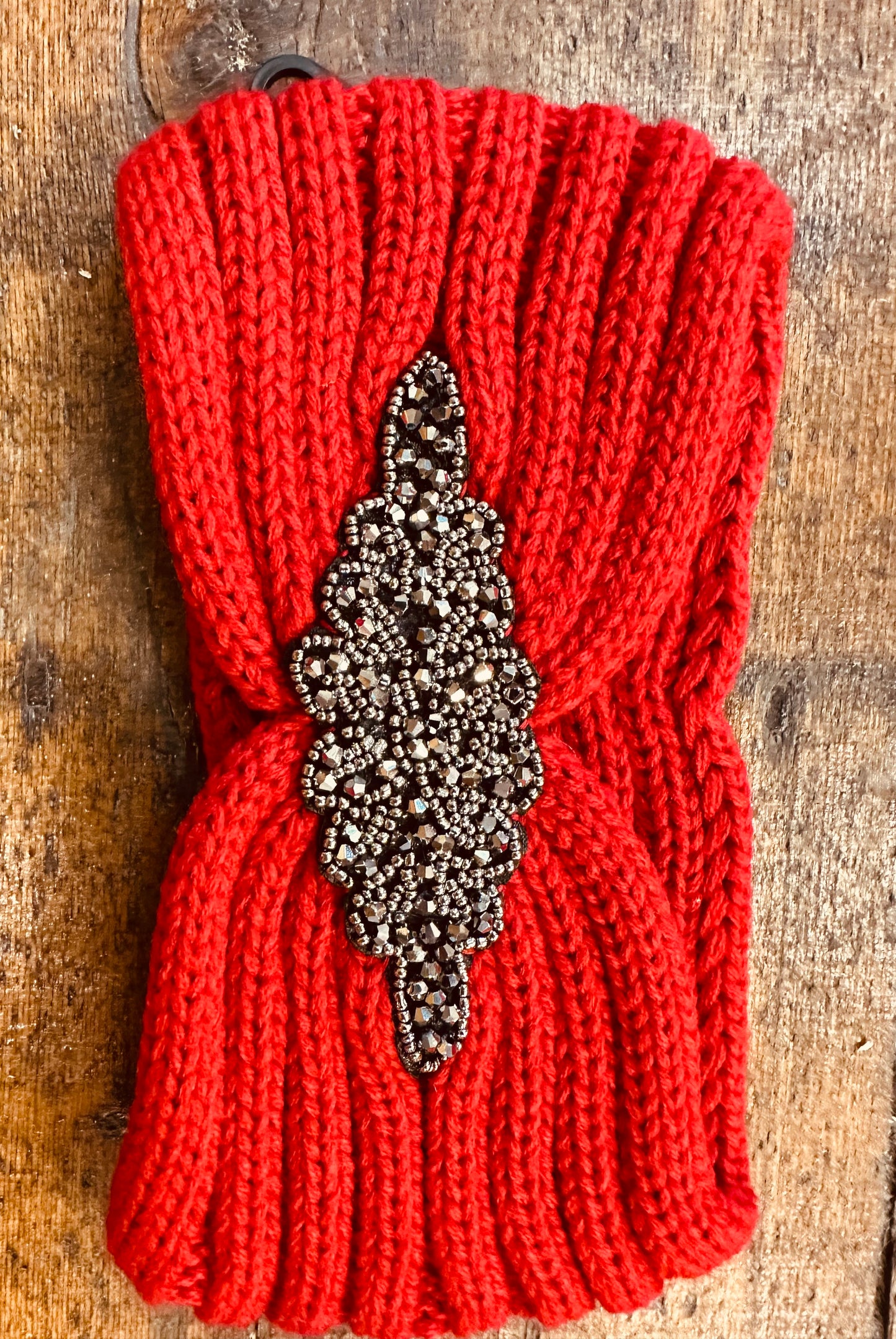“Embellished cosey cable headband “