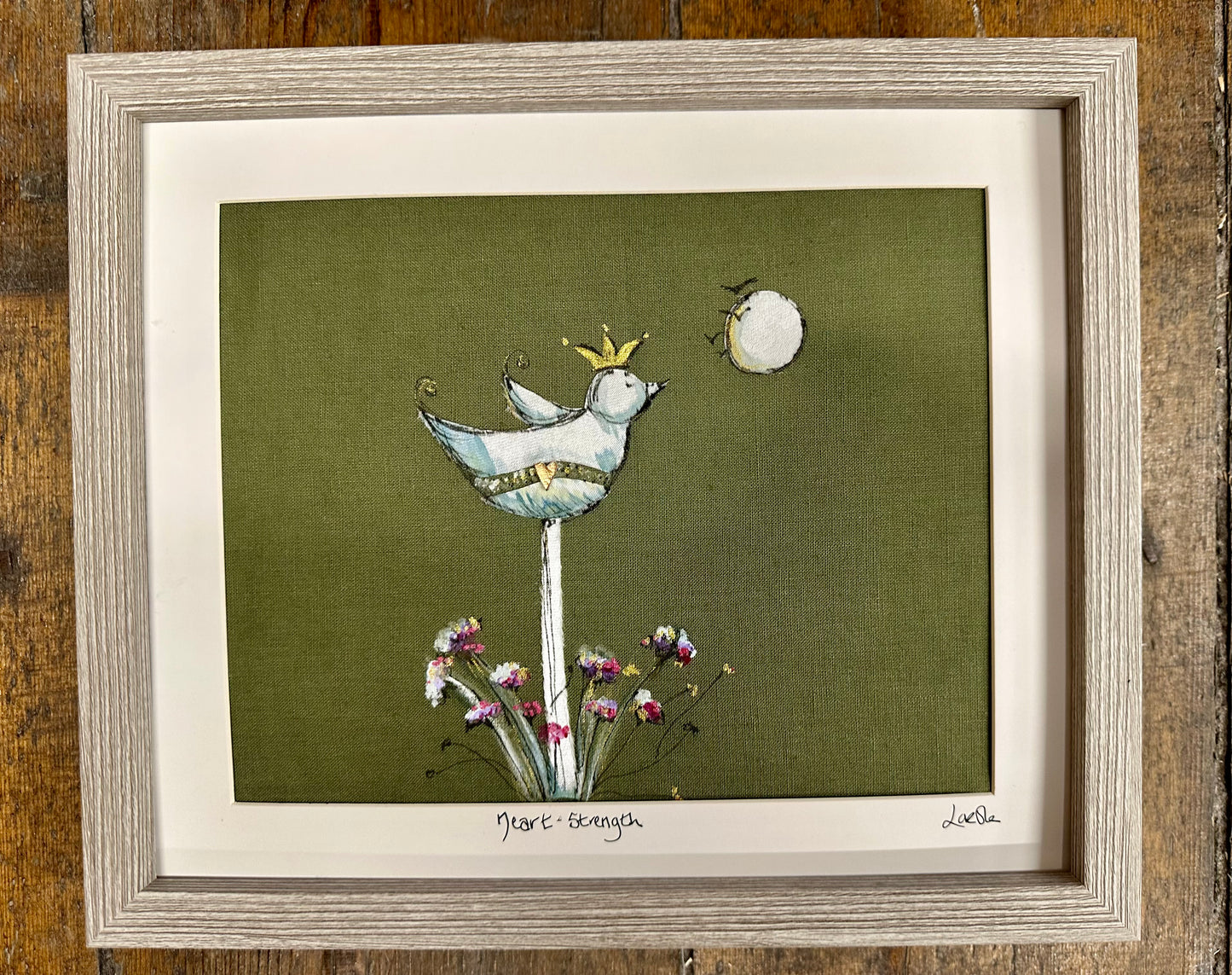 “Neart “ strength …the single bird still dares to fly against the storm