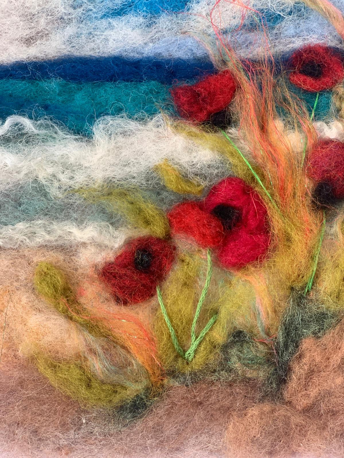 “Poppies by the sea “