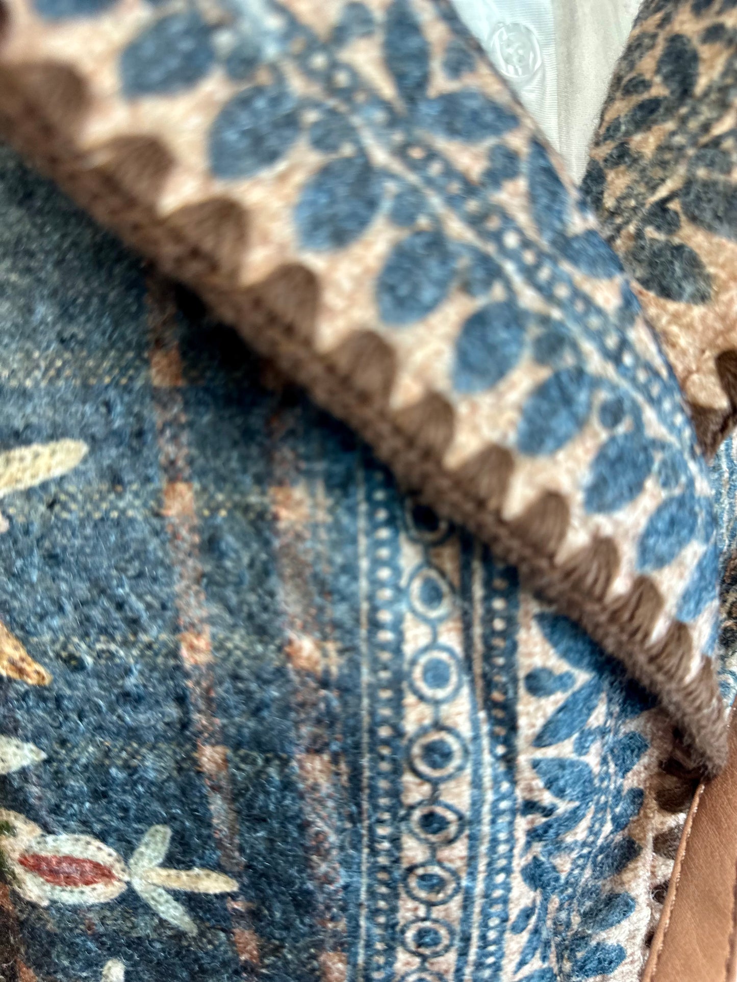 “Maisie “ Italian wool digital print jacket