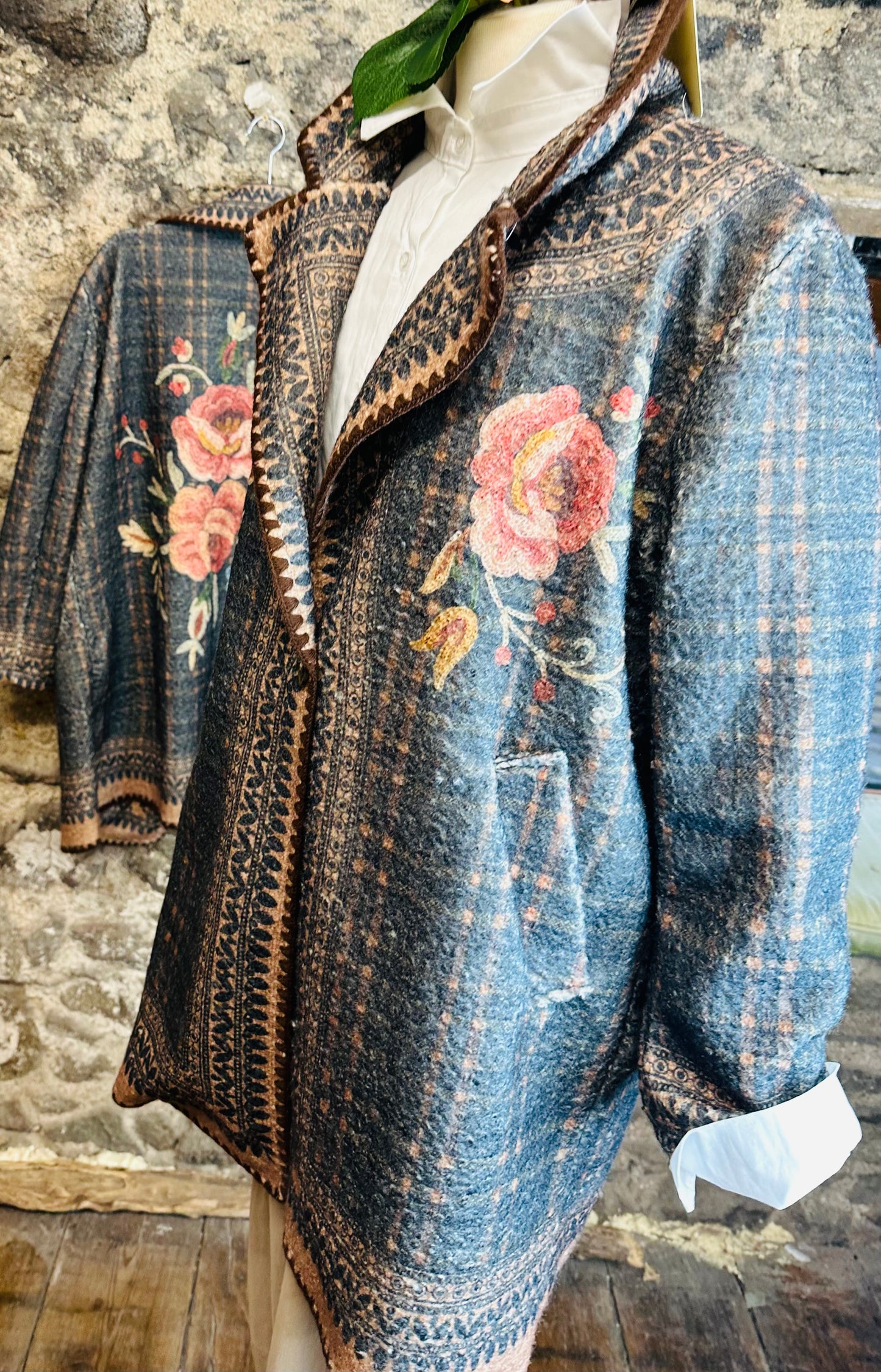 “Maisie “ Italian wool digital print jacket