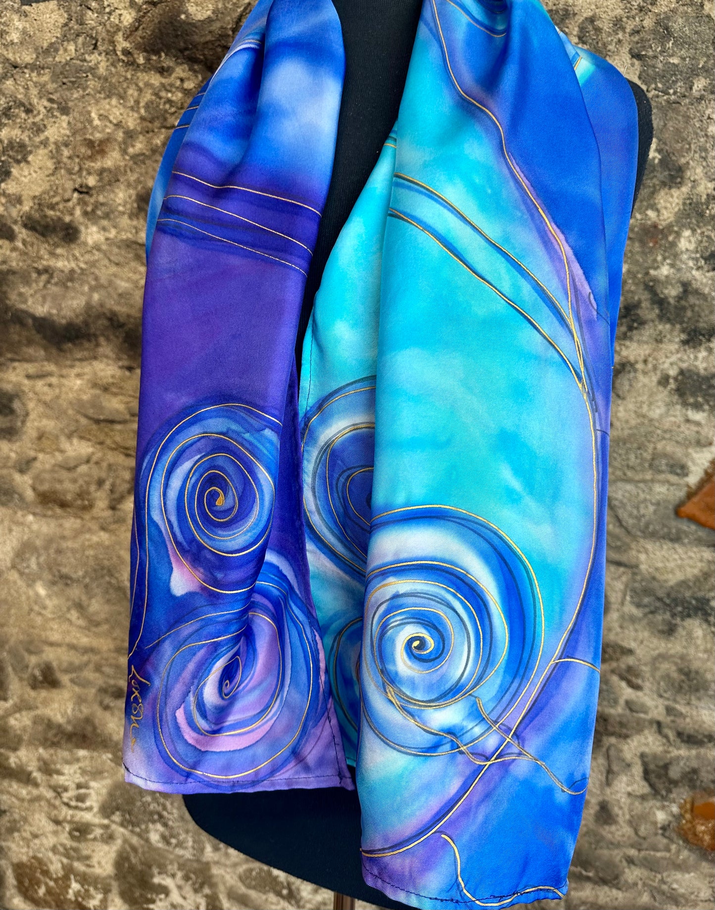 Lorshadesign Handpainted silk scarf collection