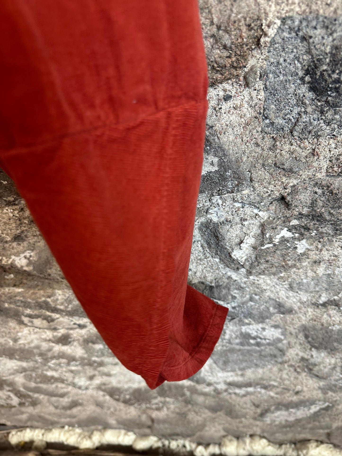 “Toni” autumn rust Italian needle corduroy cocoon culottes