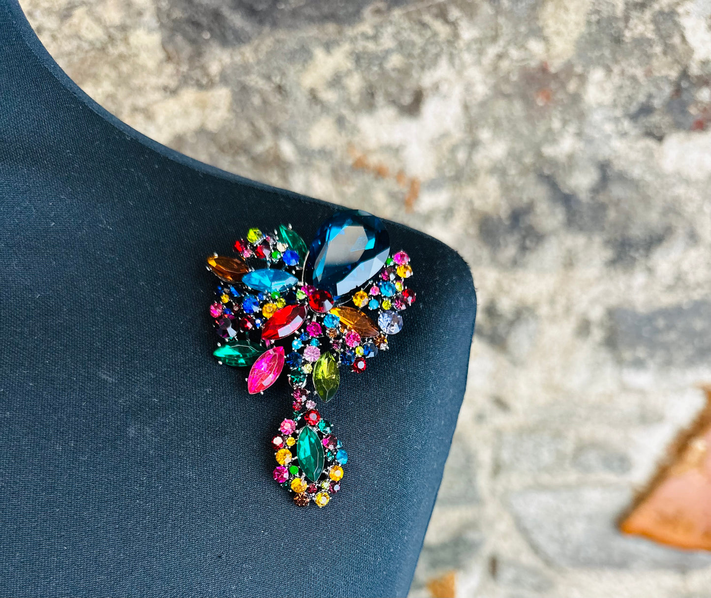 “Bejewelled “ pin brooch