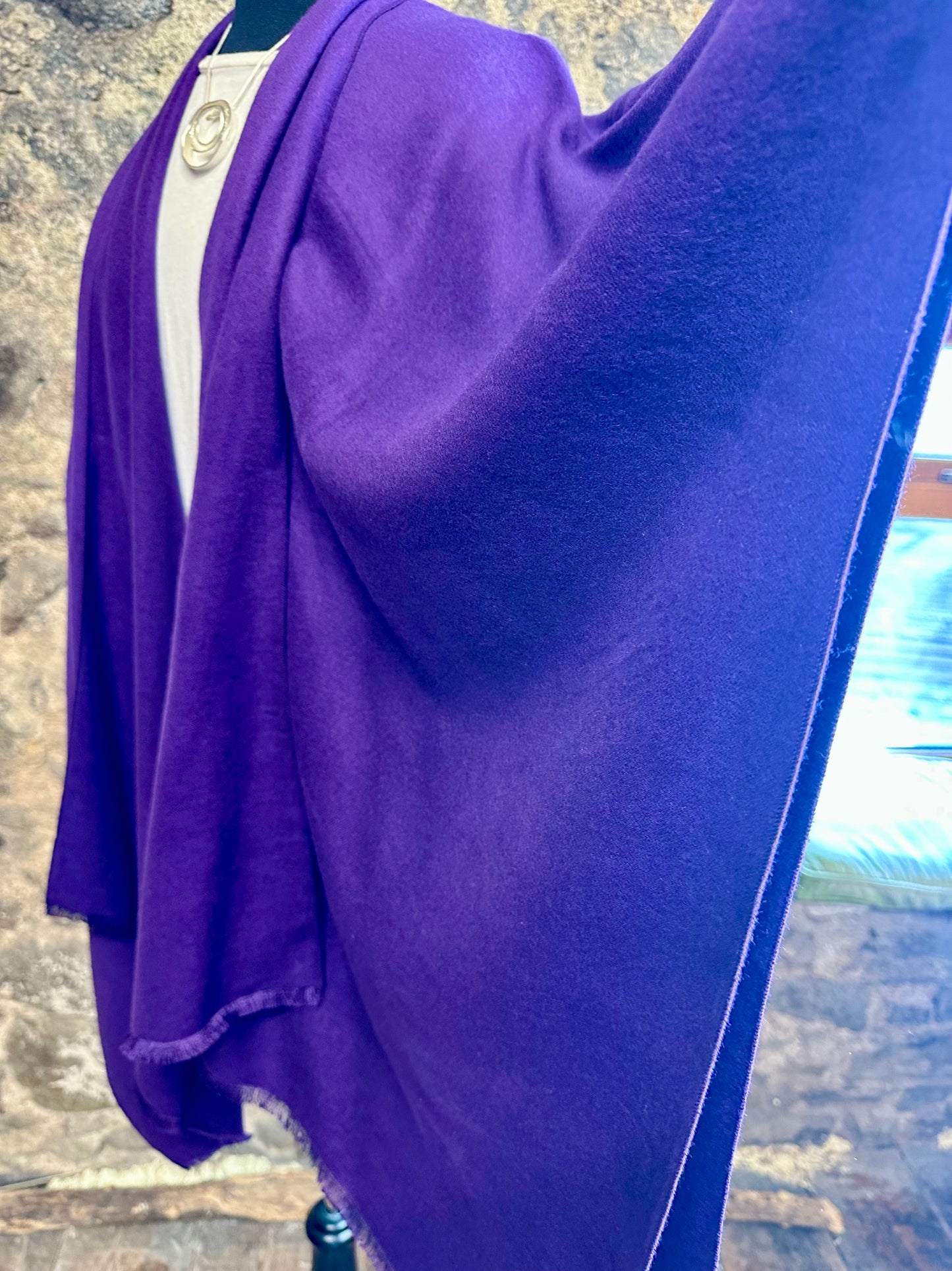 “Viola “violet soft elegant cape wrap