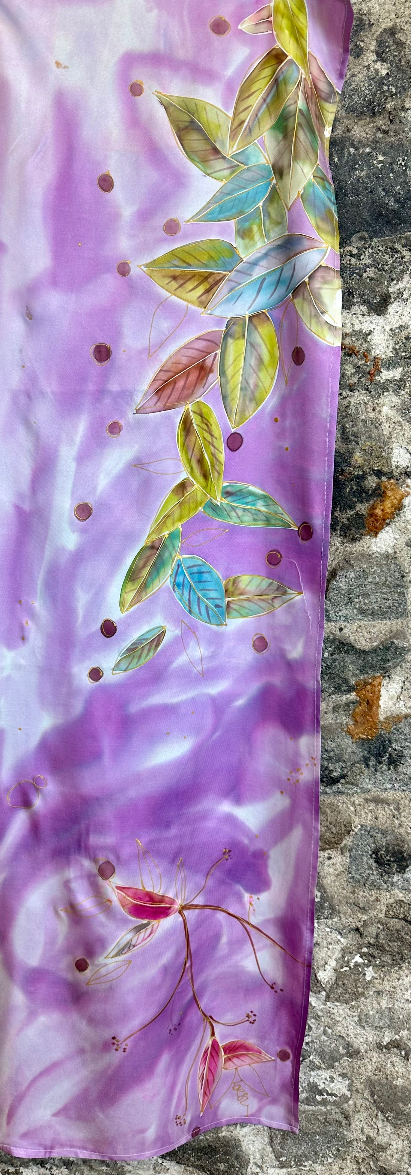 Lorshadesign Handpainted silk scarf collection