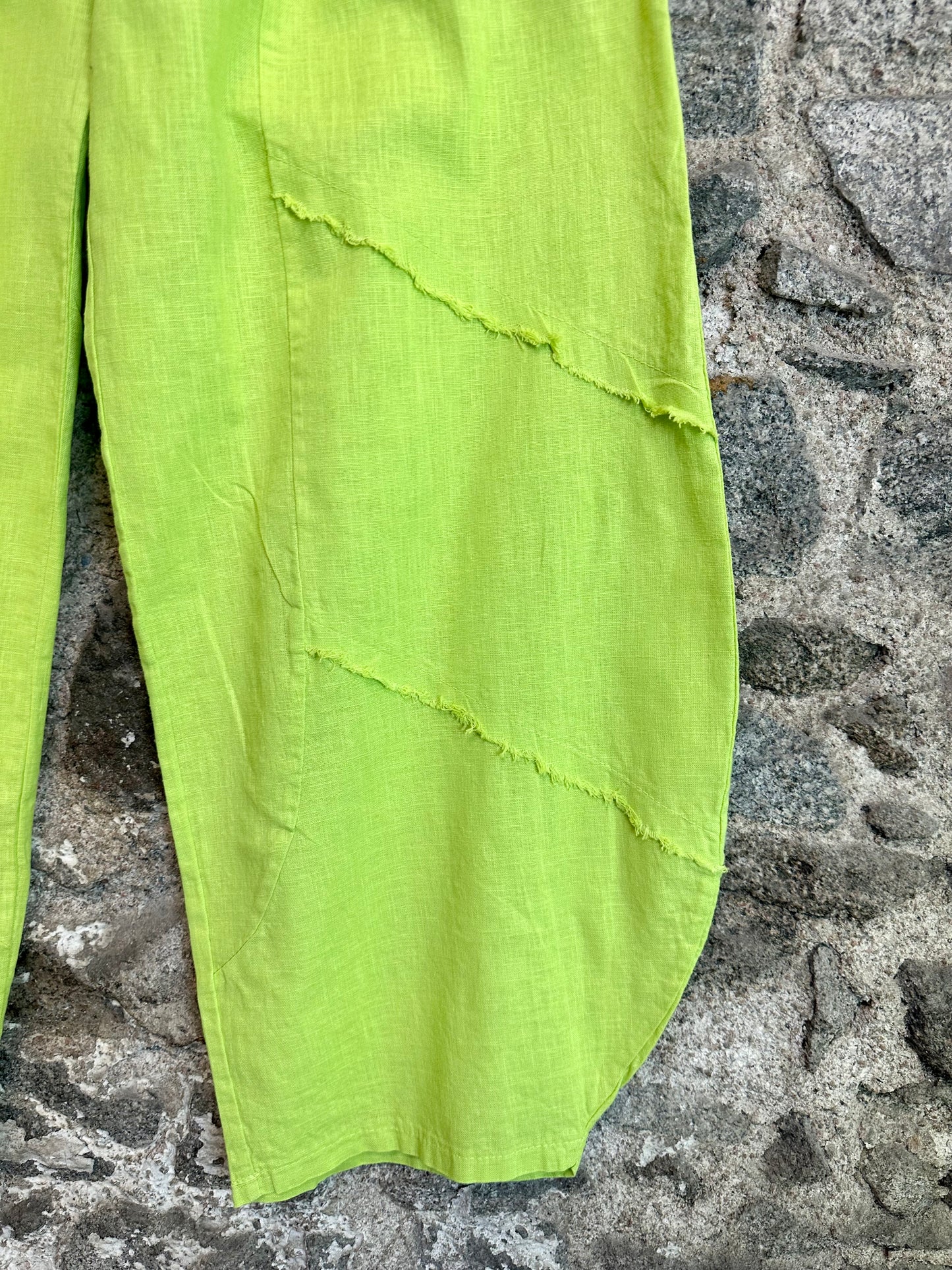 “Lily “ pistachio italian linen cullottes