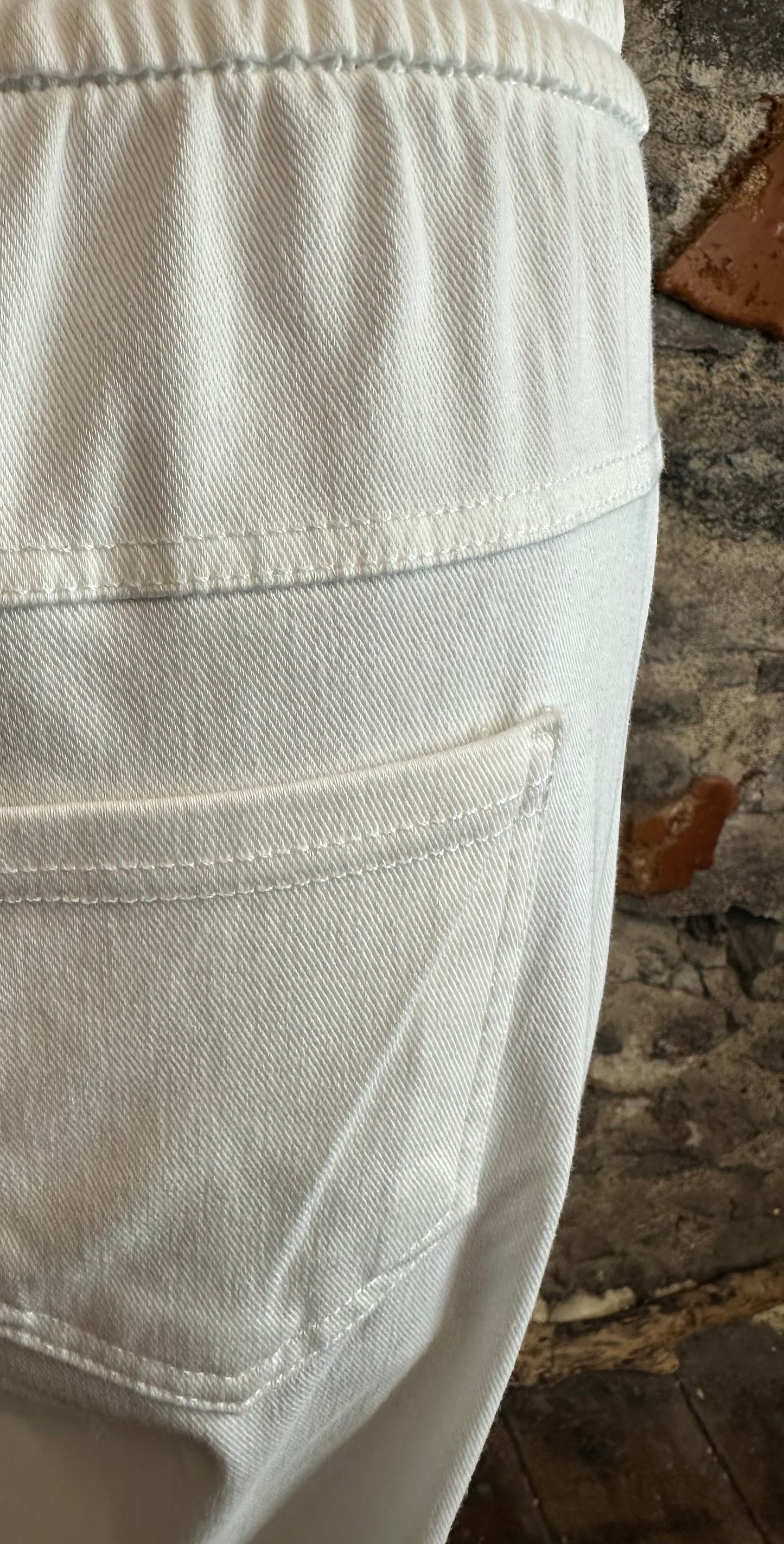 “Yvette “ ivory straight leg Italian trouser