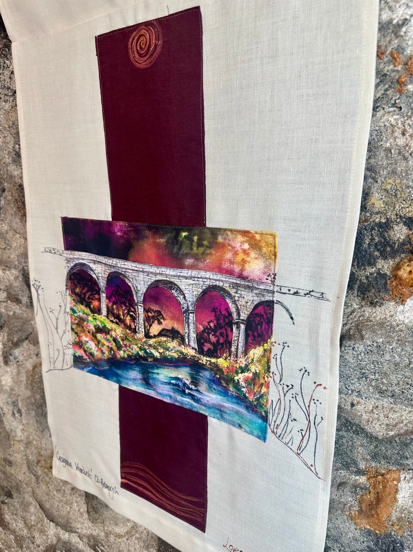 “Craigmore viaduct “County Armagh poled wallhanging