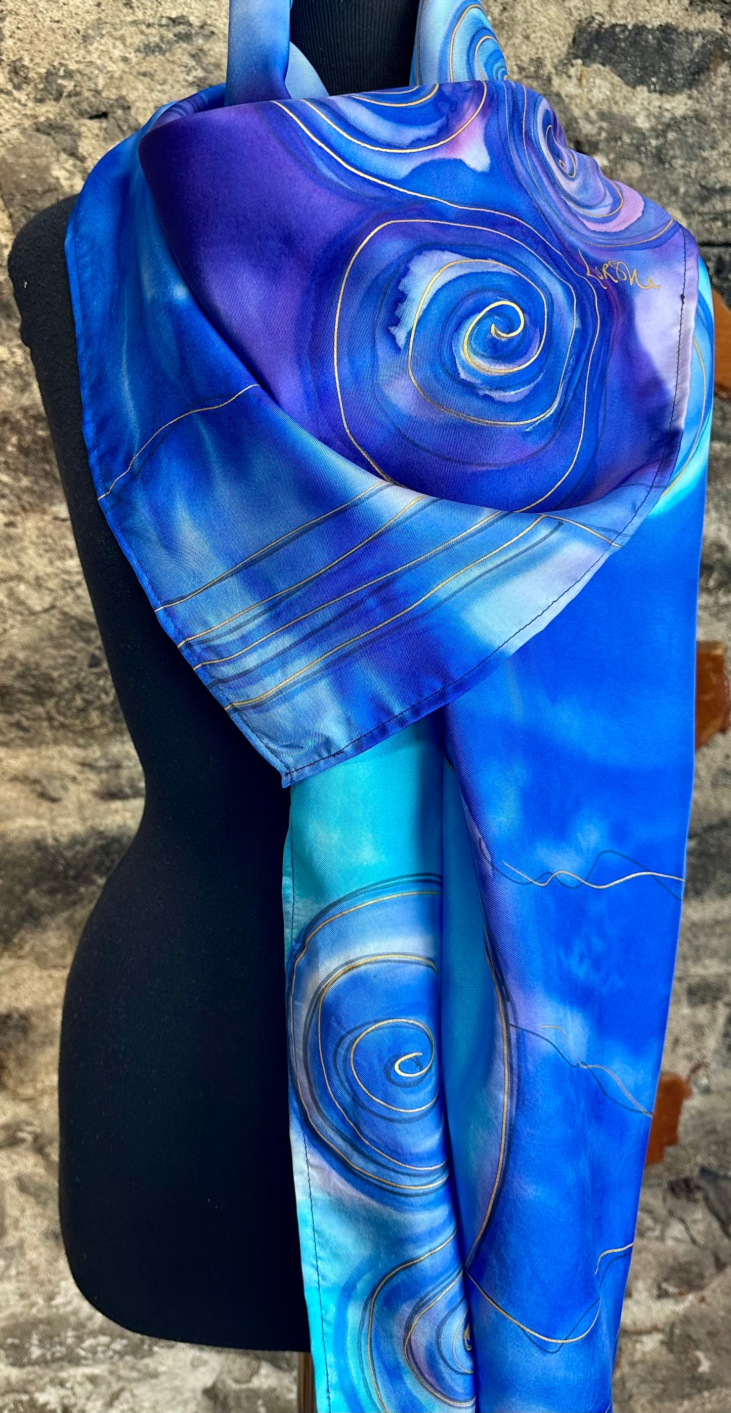 Lorshadesign Handpainted silk scarf collection