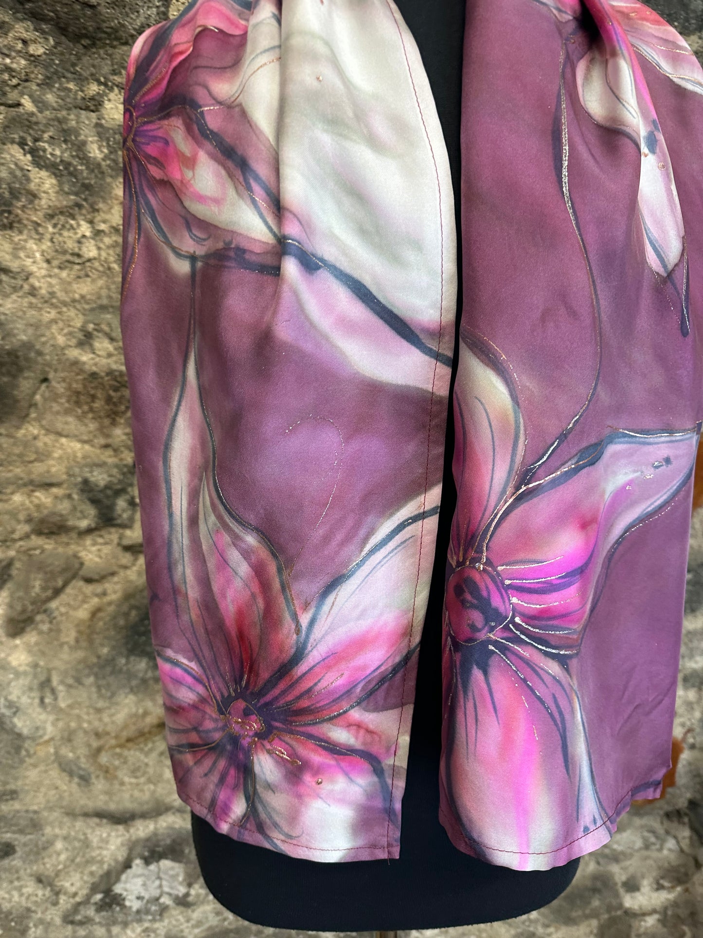 Lorshadesign Handpainted silk scarf collection