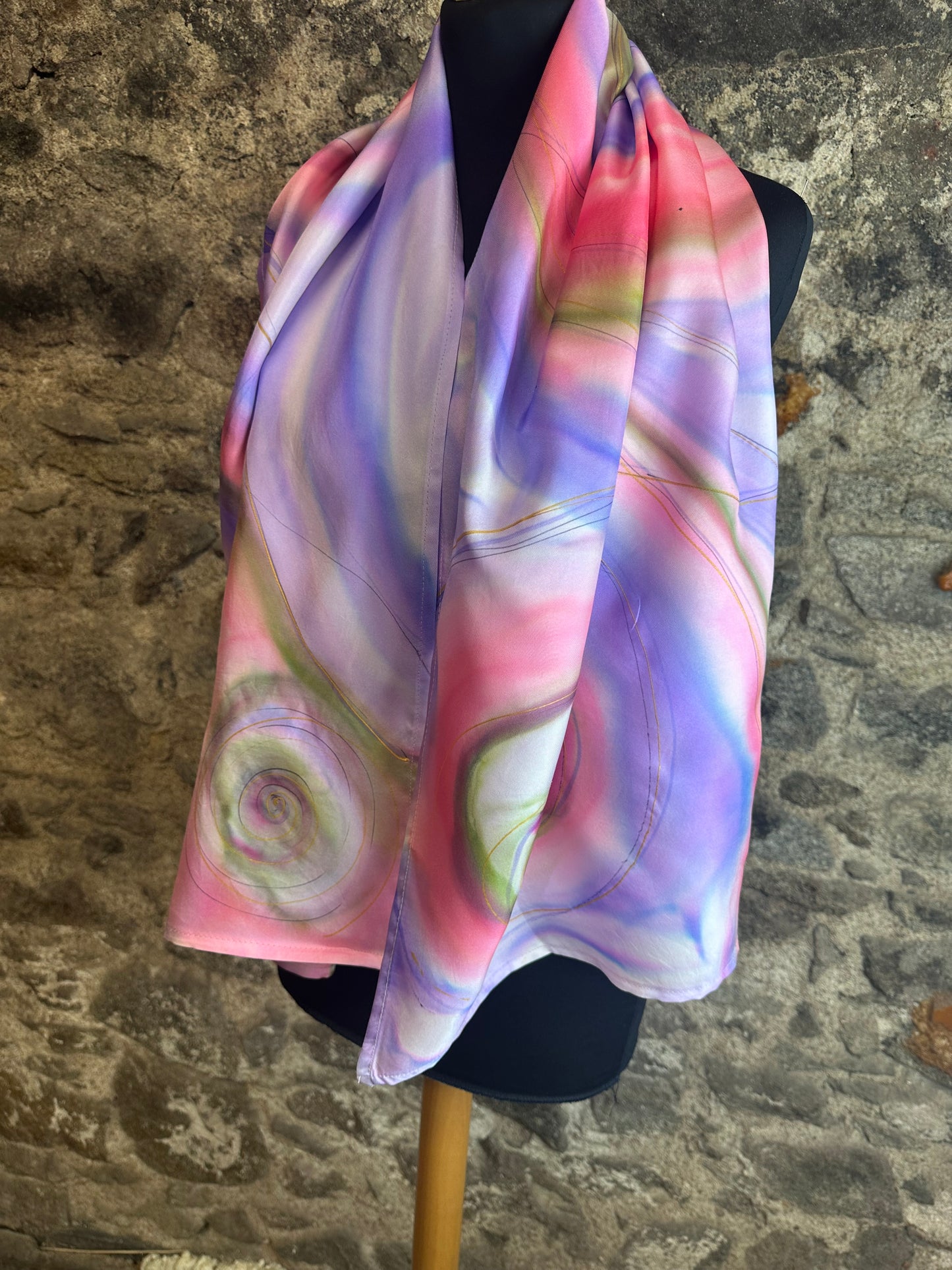 Lorshadesign Handpainted silk scarf collection