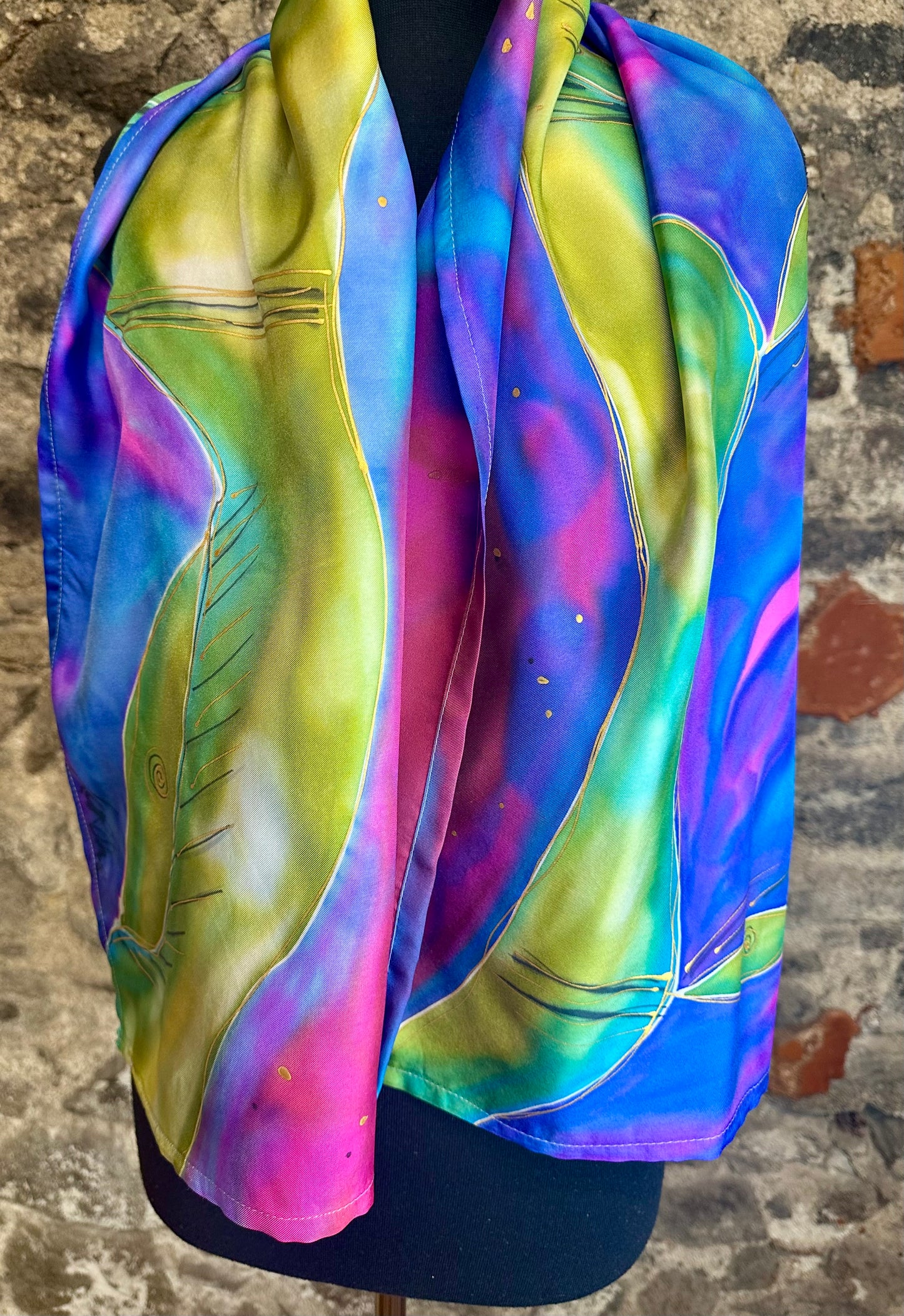 Lorshadesign Handpainted silk scarf collection