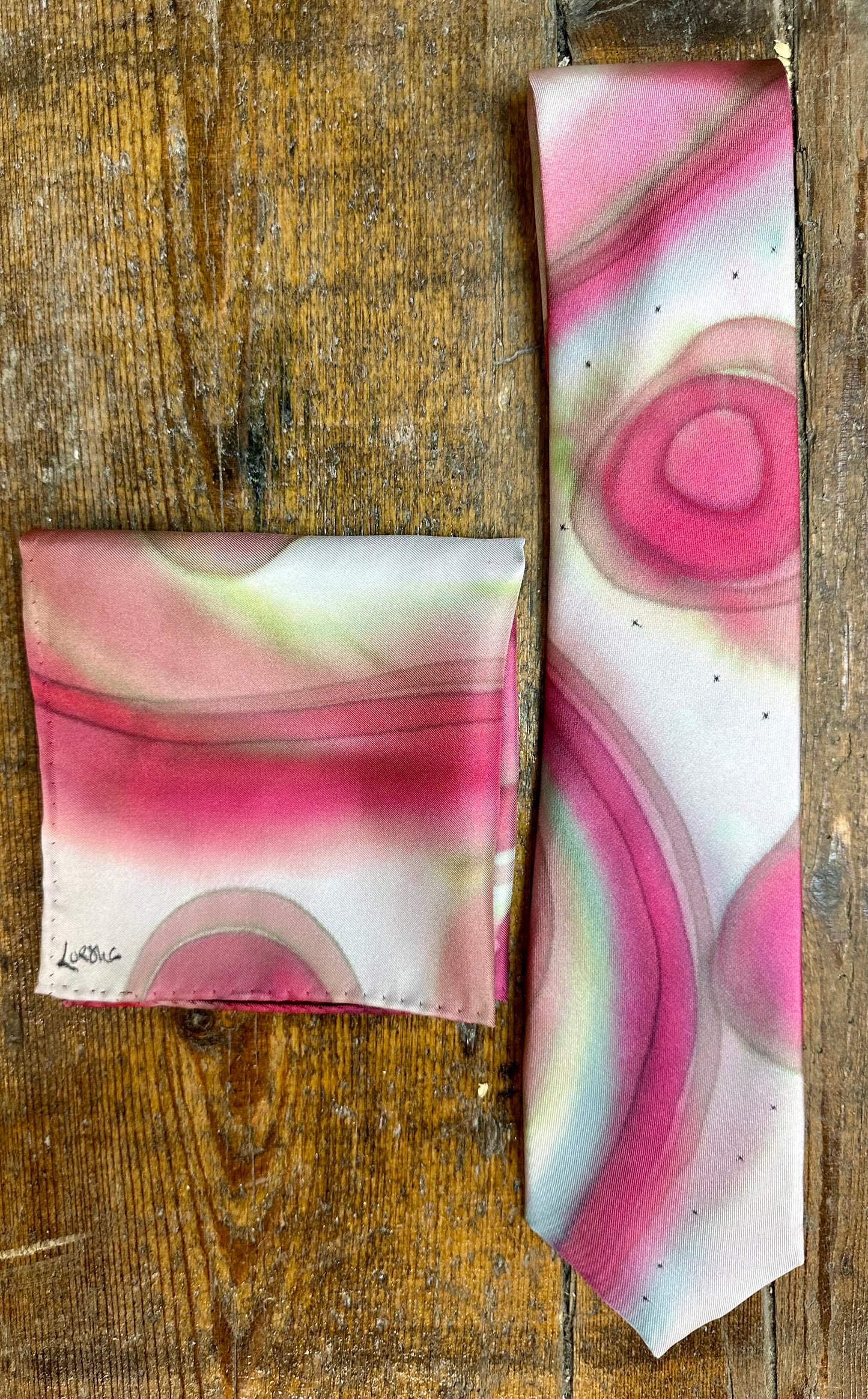 Lorshadesign Handpainted silk tie collection