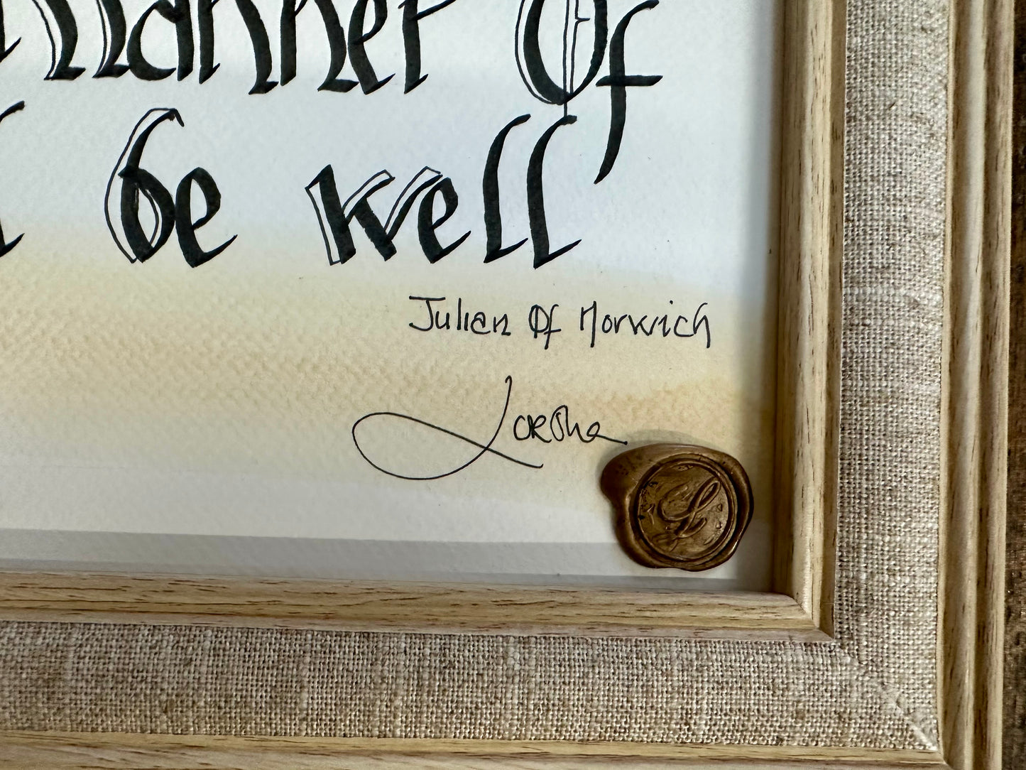 “All shall be well …..”
