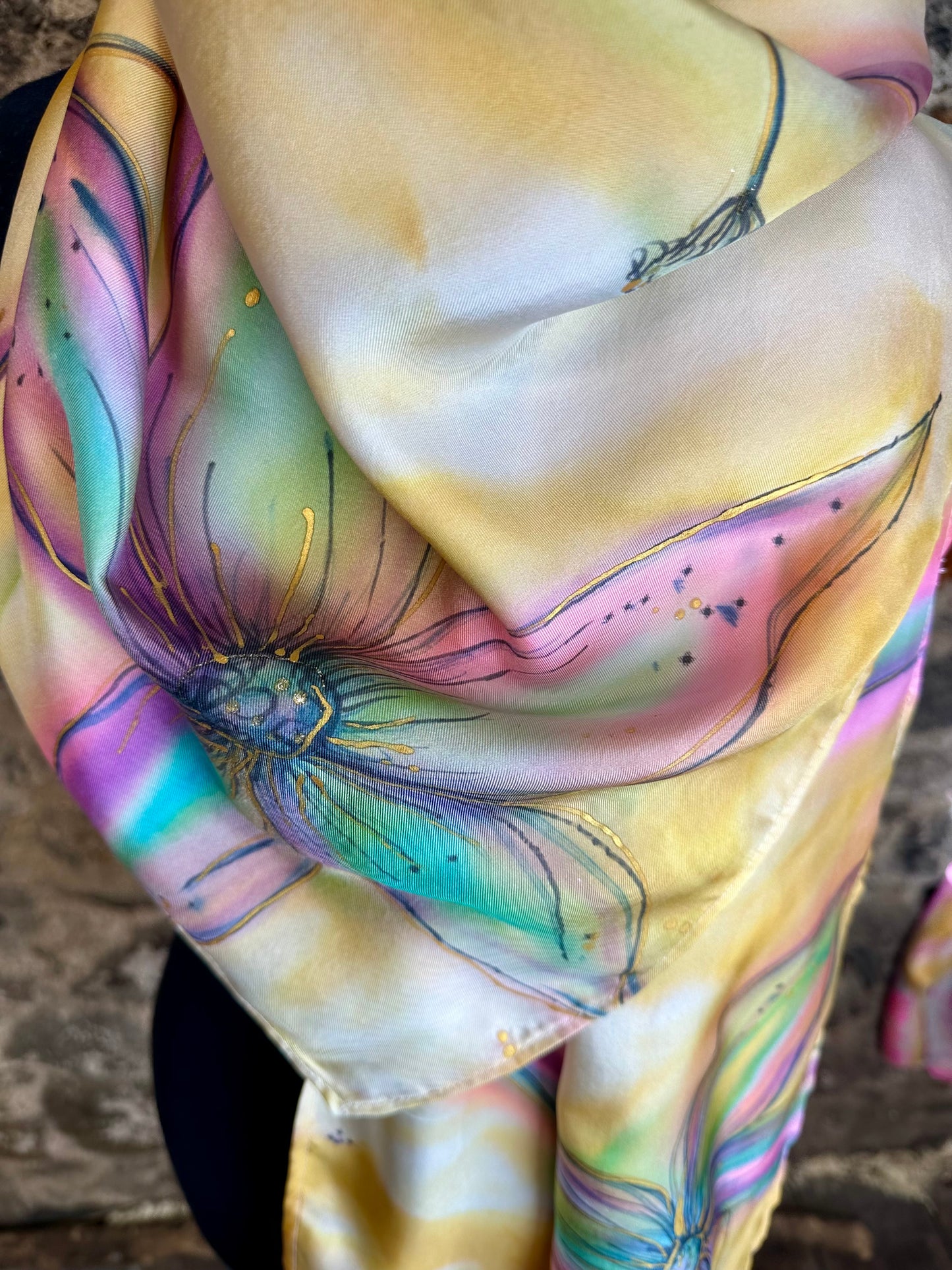 Lorshadesign Handpainted silk scarf collection