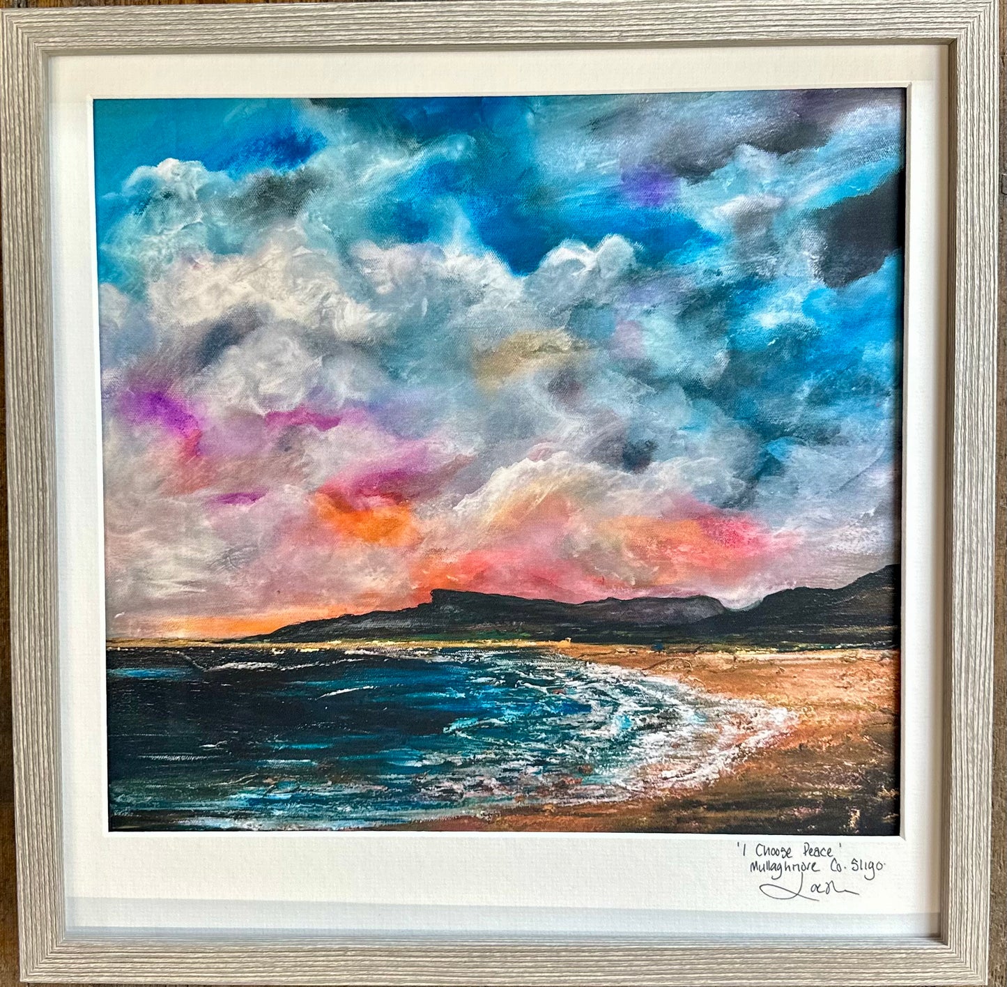 “I choose peace “. mullaghmore county Sligo Ltd edition framed prints