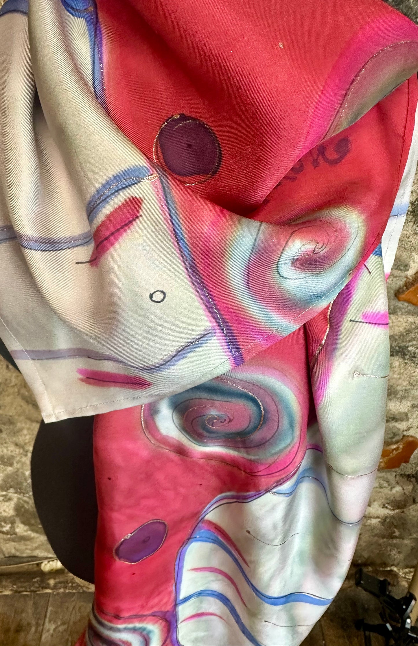 Lorshadesign Handpainted silk scarf collection
