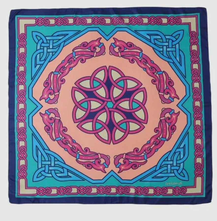 Maeve Poly silk trinity heritage square scarf