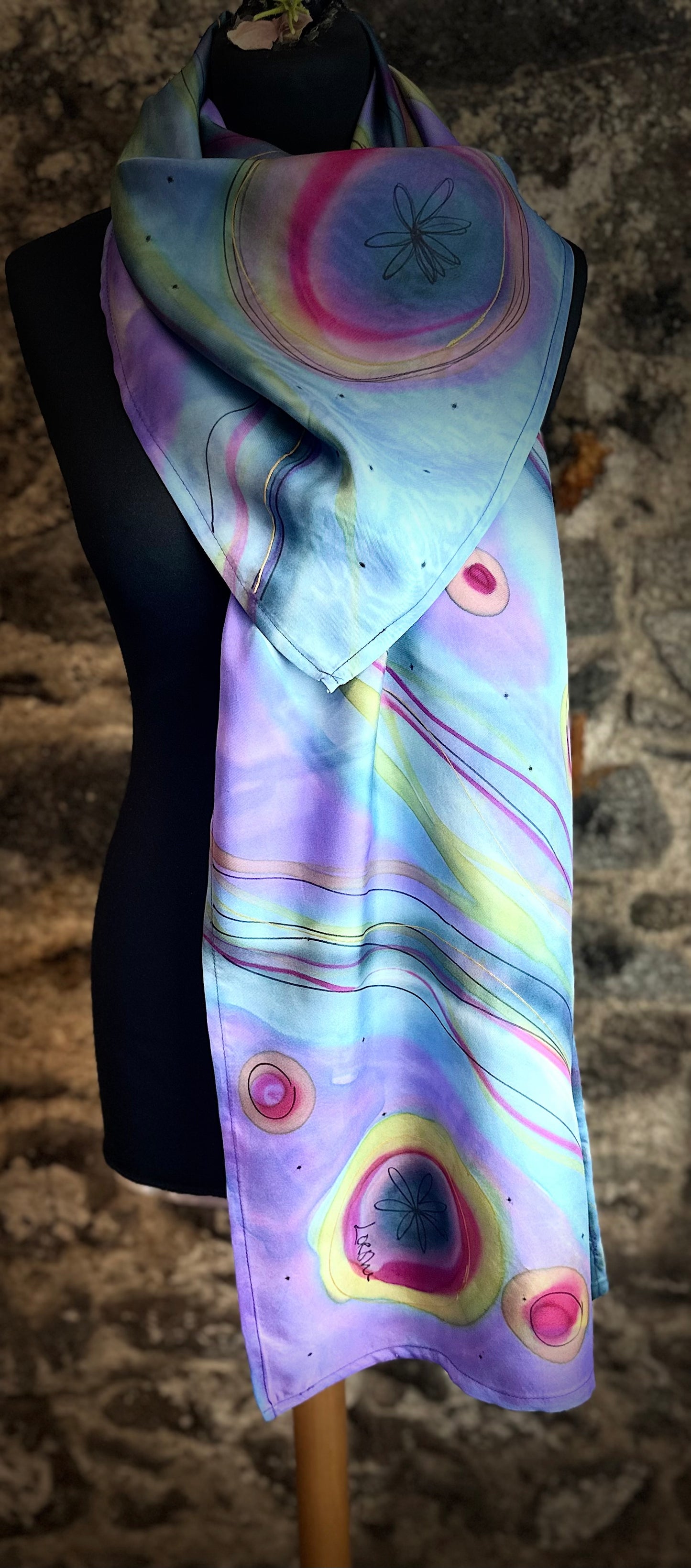 Lorshadesign Handpainted silk collection
