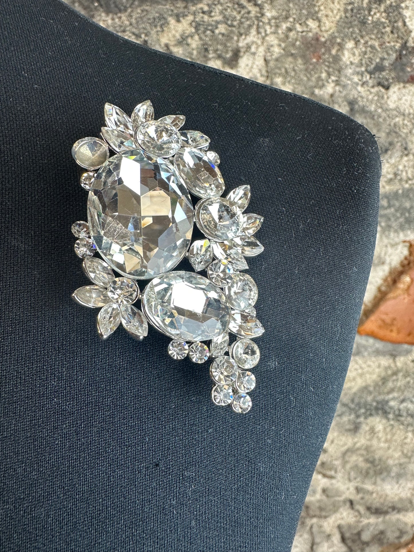 “Diamanté “ pin brooch