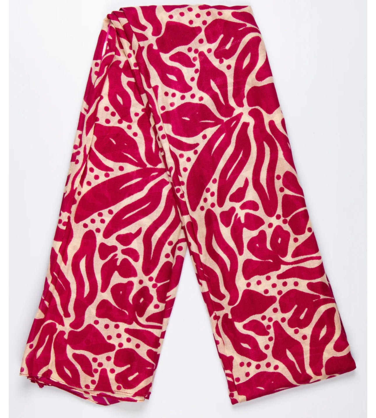 Bordeaux and cream ornate wrap