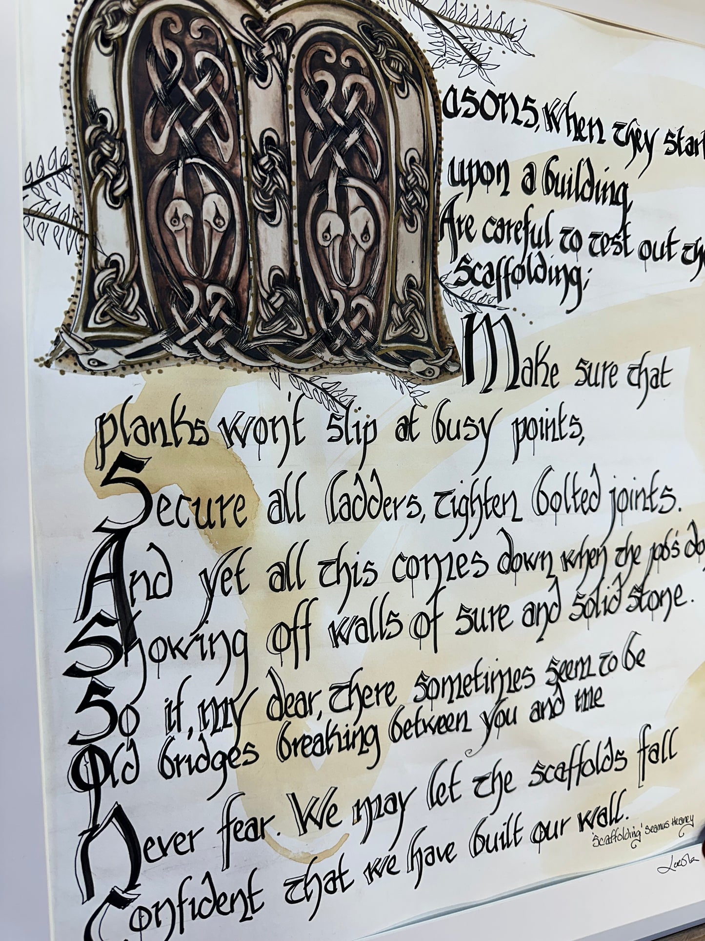 “Scaffolding “ Seamus Heaney