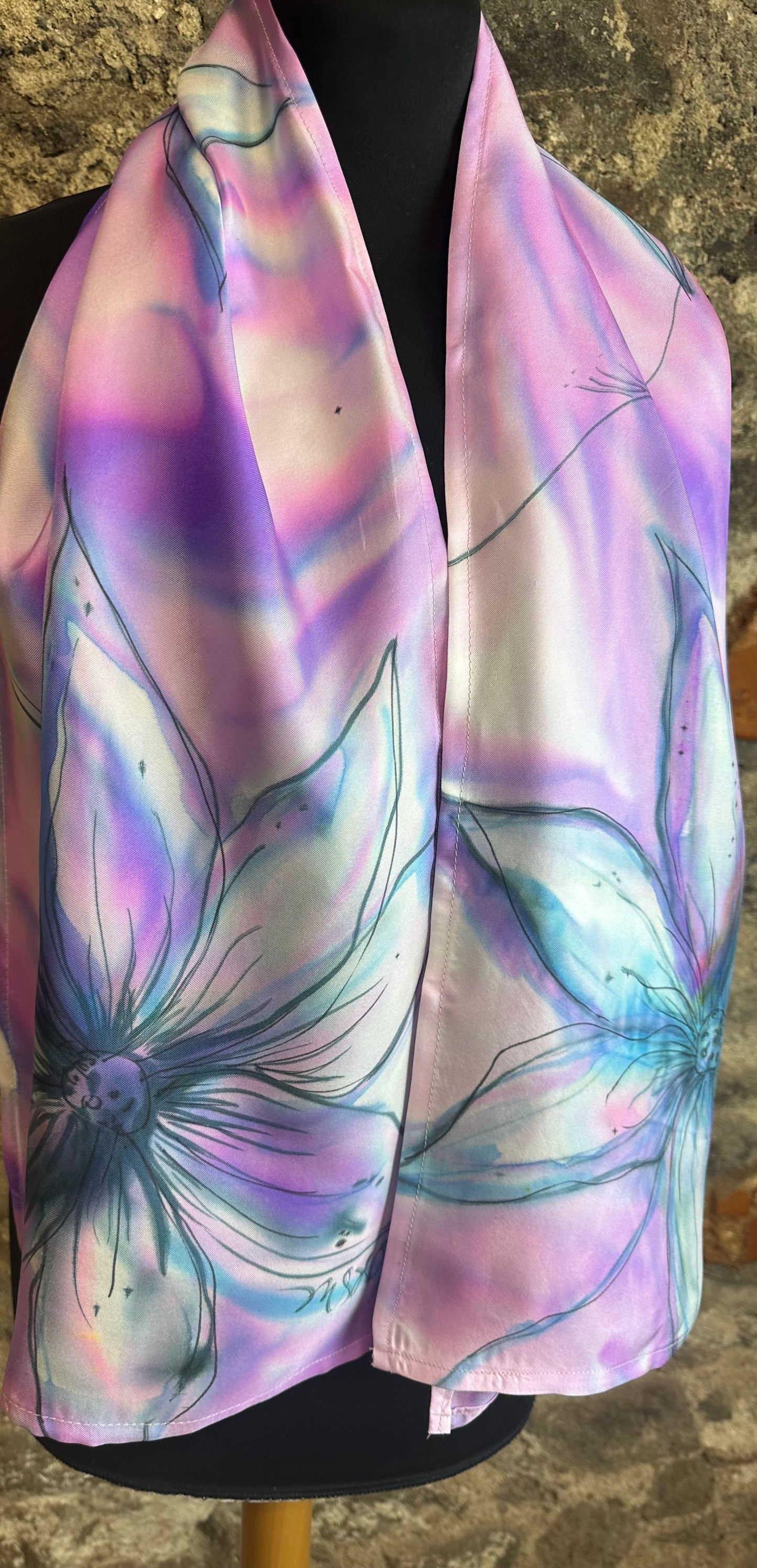 Lorshadesign Handpainted silk scarf collection