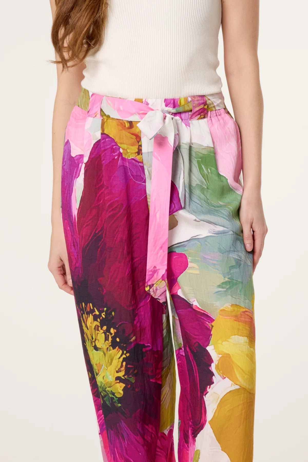 “Grace” Italian floral palazzo pants ..small / medium / large / xl