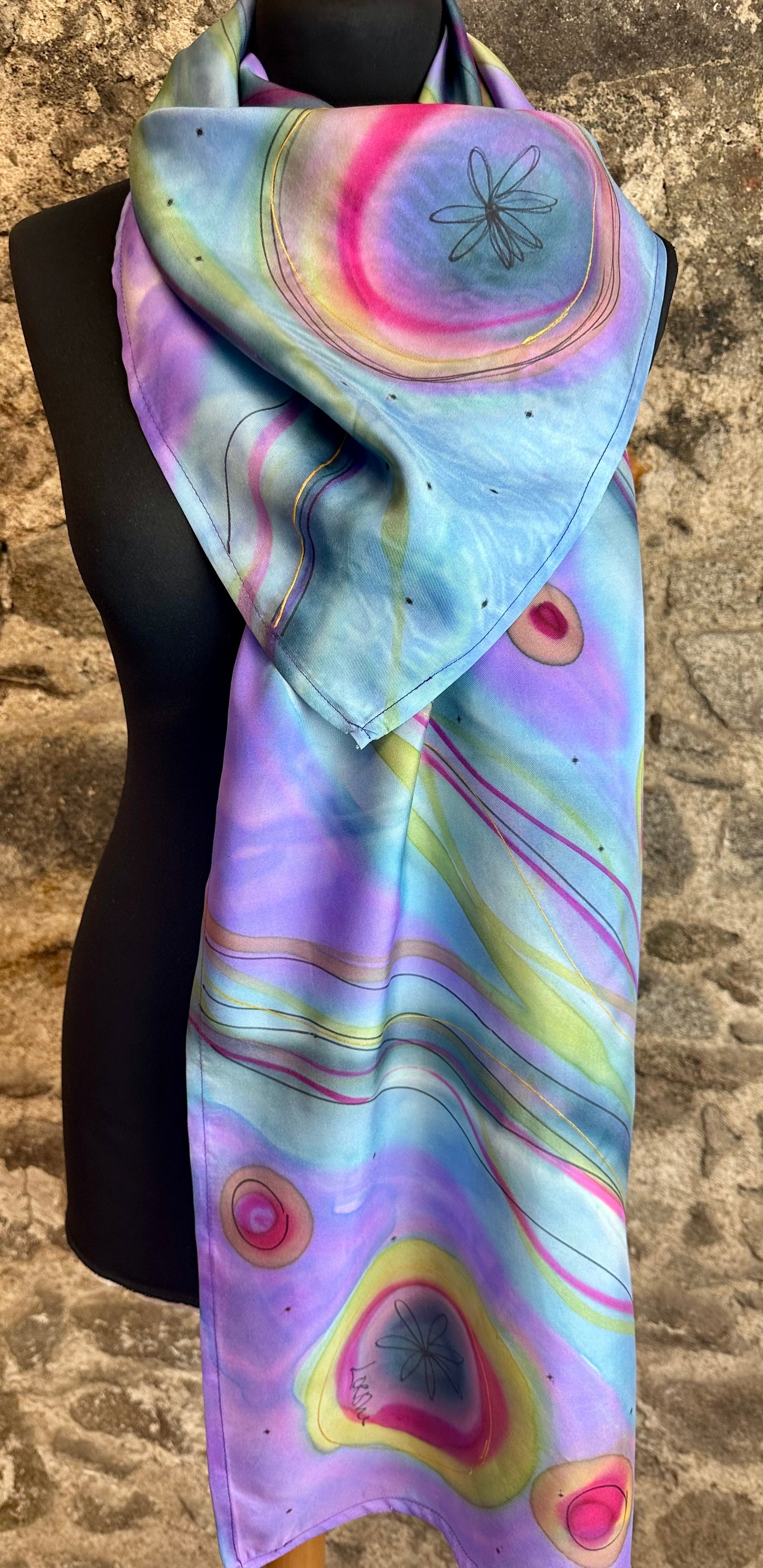 Lorshadesign Handpainted silk collection