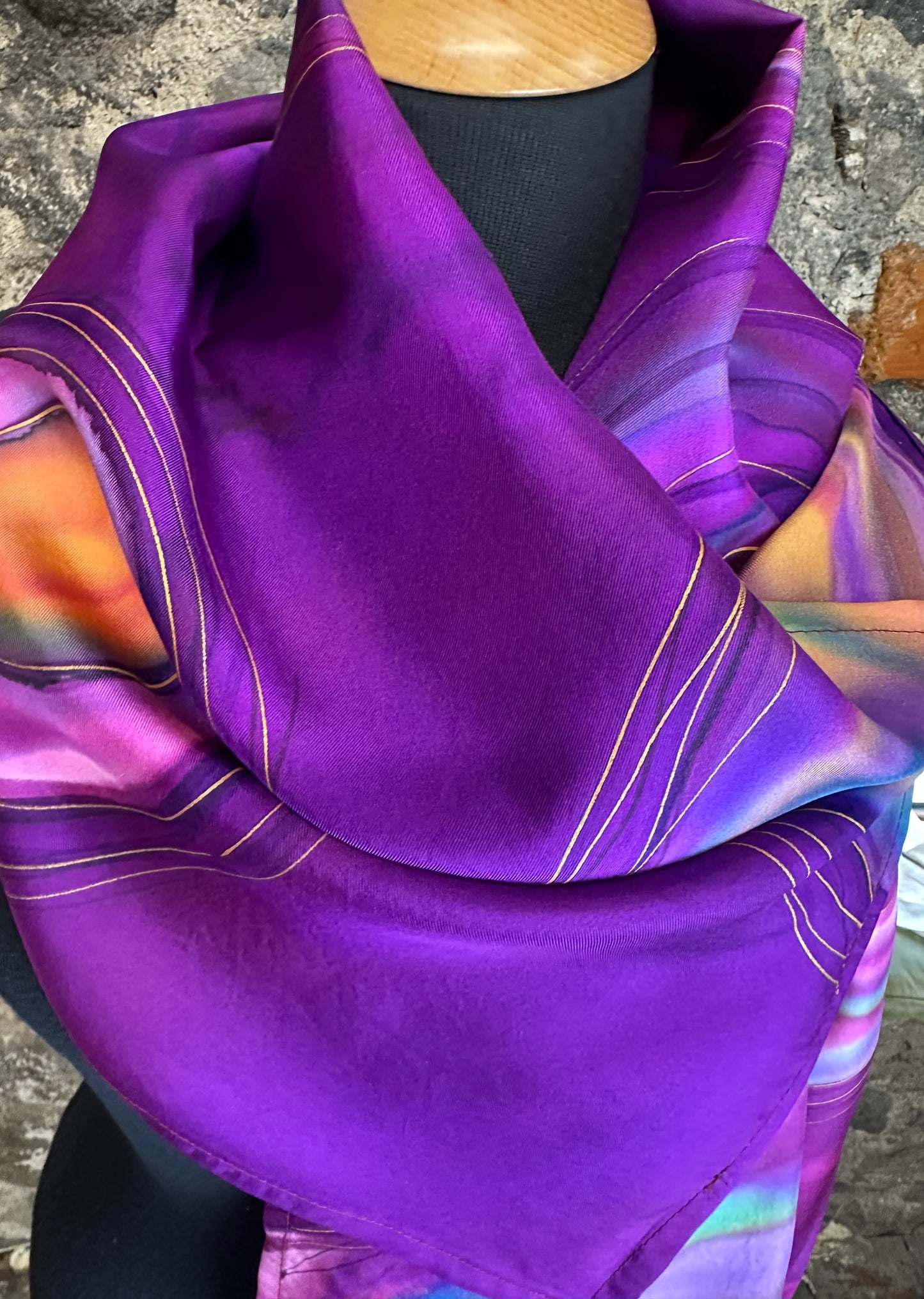 Lorshadesign Handpainted silk scarf collection