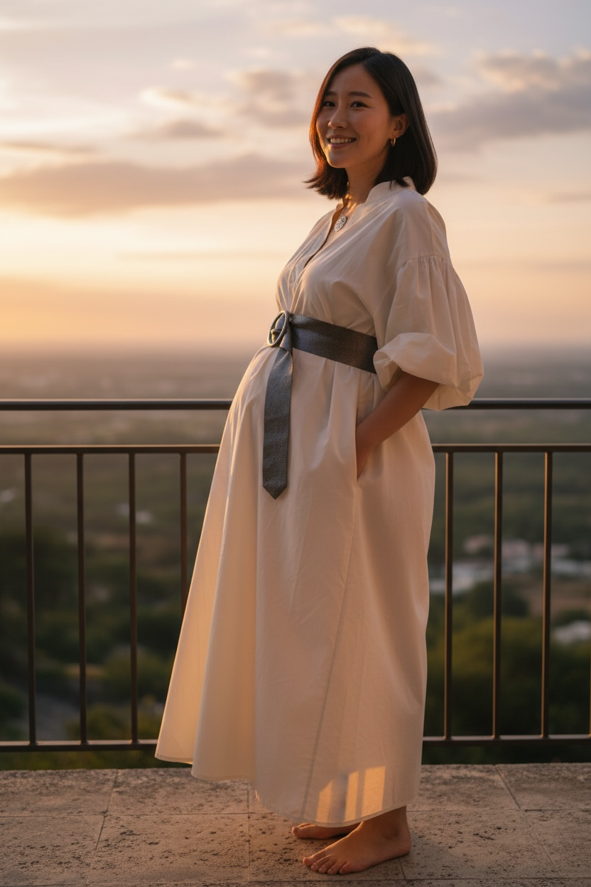 “Steffi “ buttermilk cream italian cotton tunic