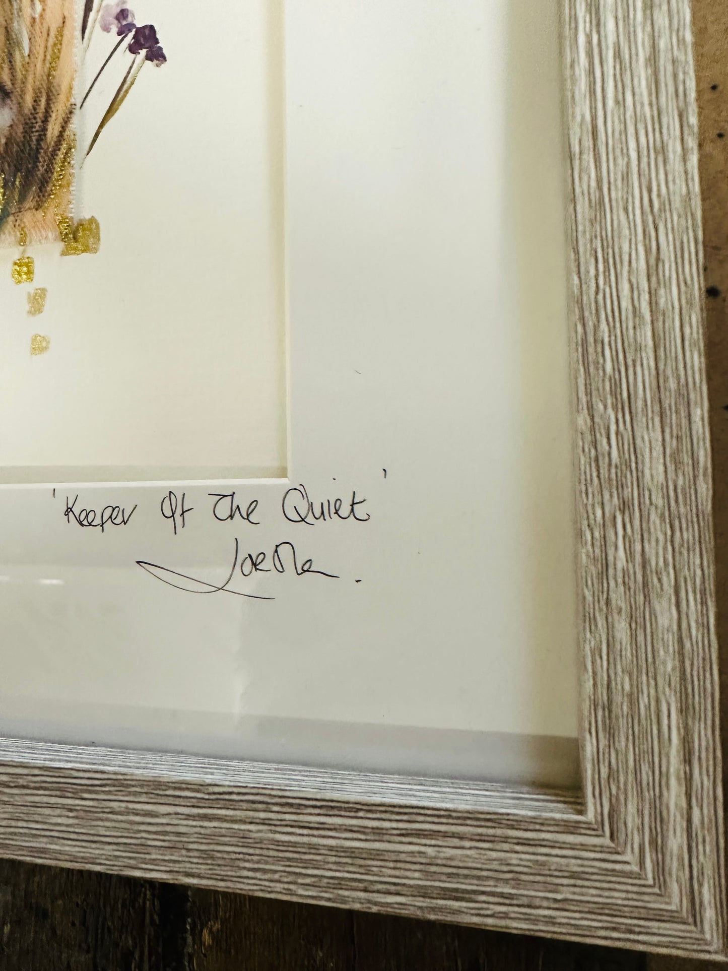 “Keeper of the quiet “