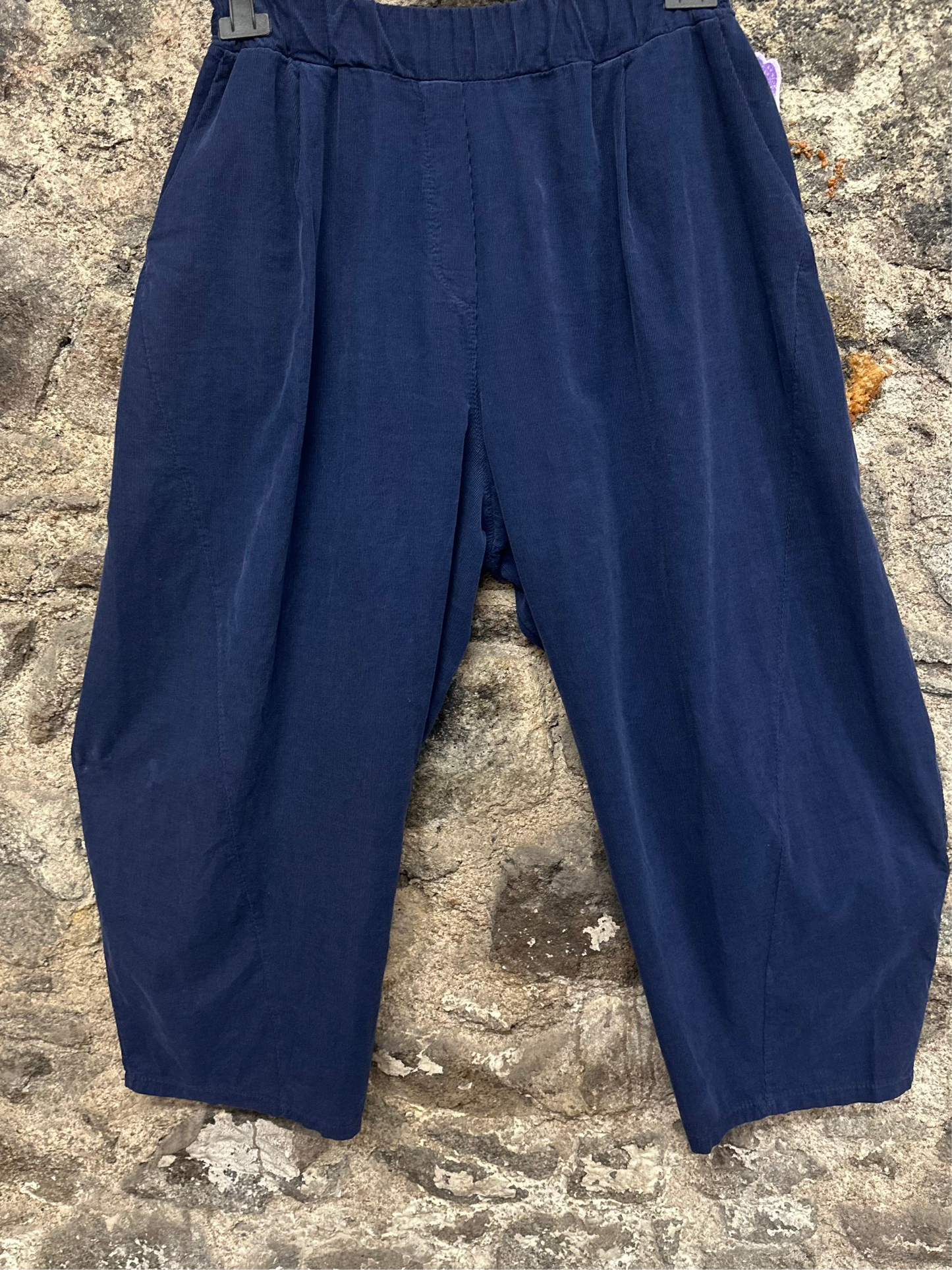 Tracey “ French navy Italian pin corduroy culottes
