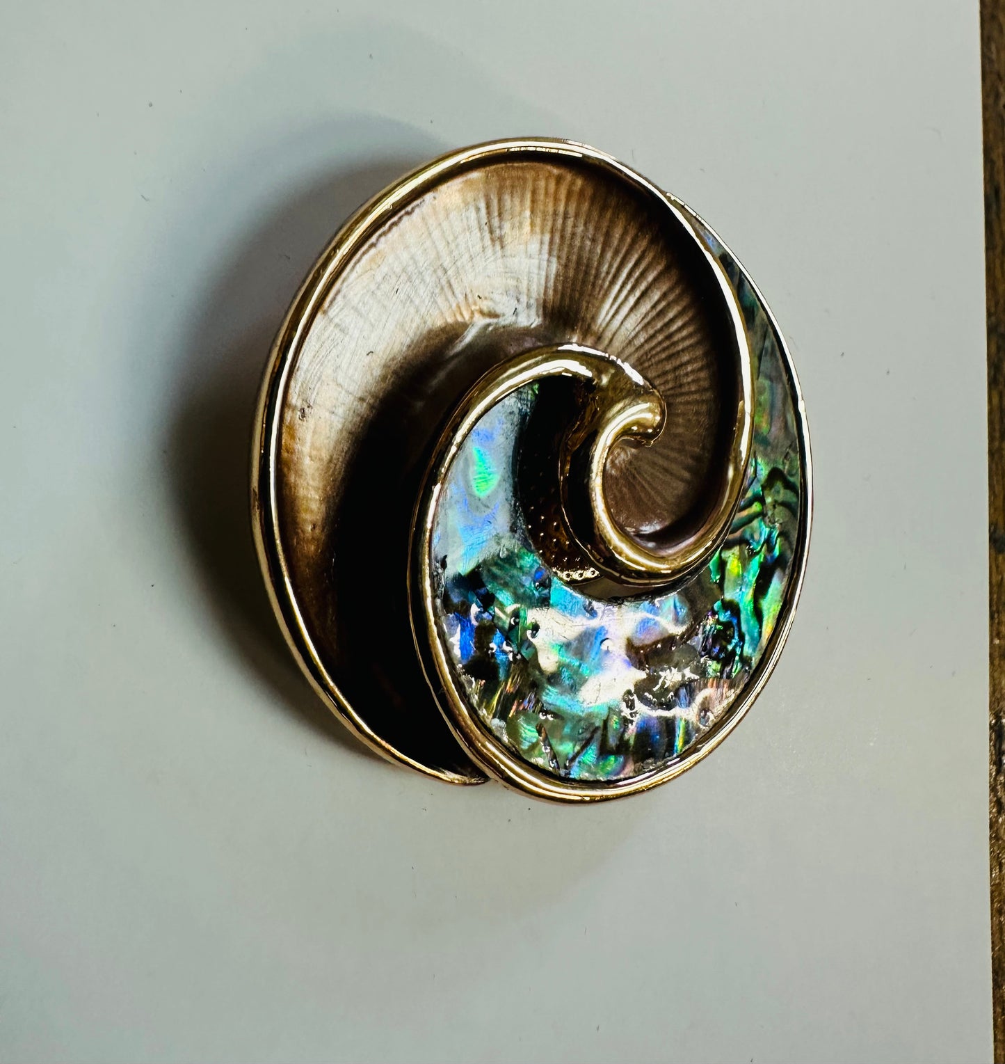 “Celtic wave “ magnetic brooch