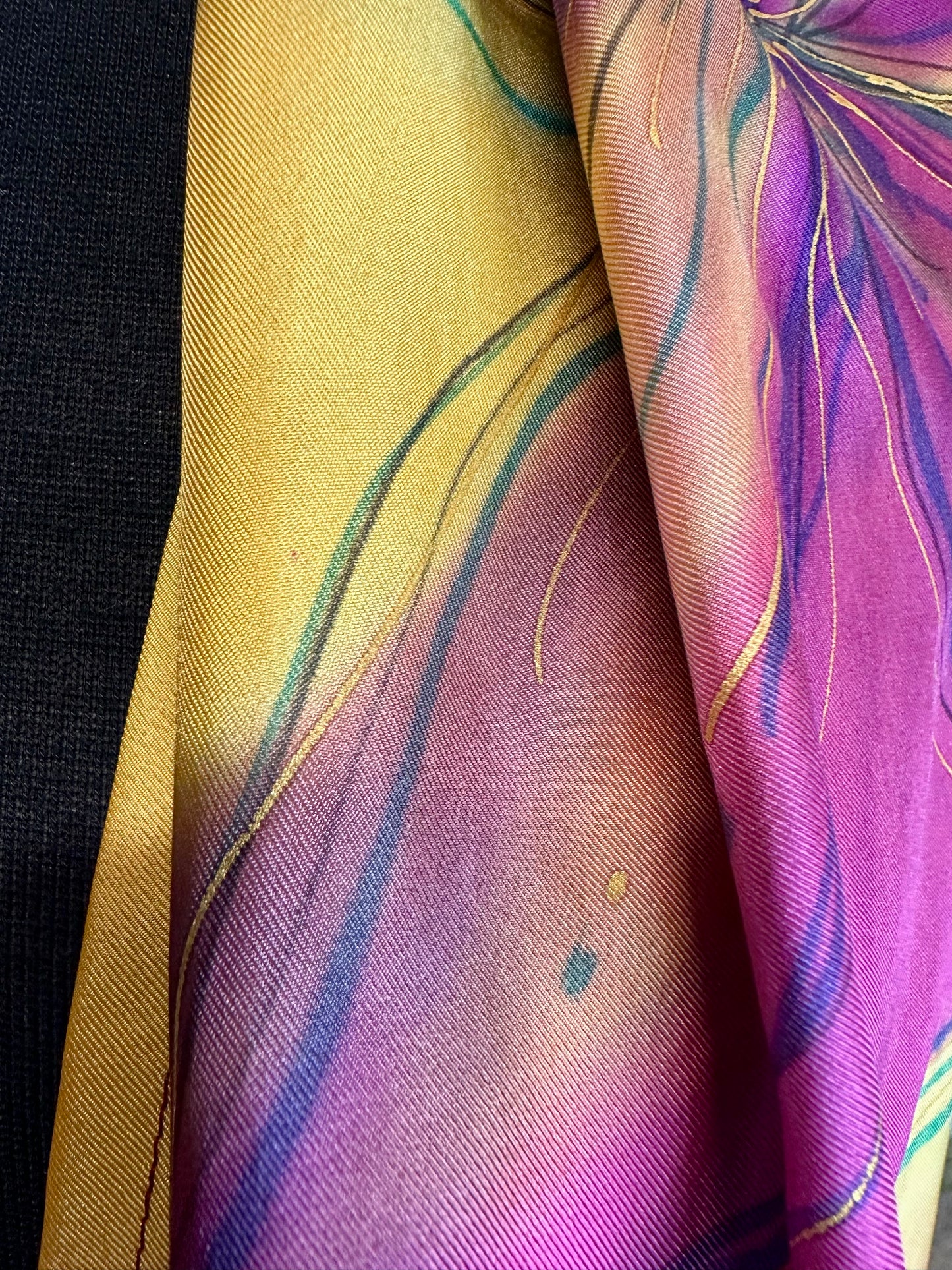 Lorshadesign Handpainted silk scarf collection