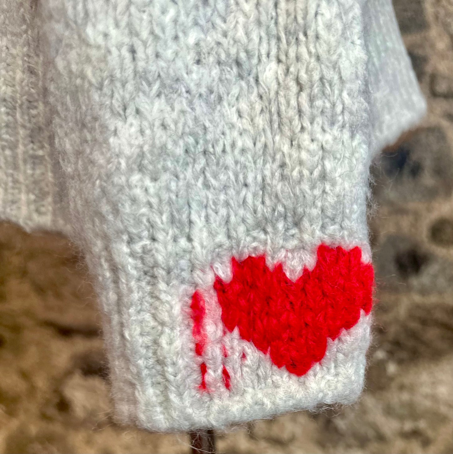 “Evie “ dove grey Italian ♥️detail cosey knit