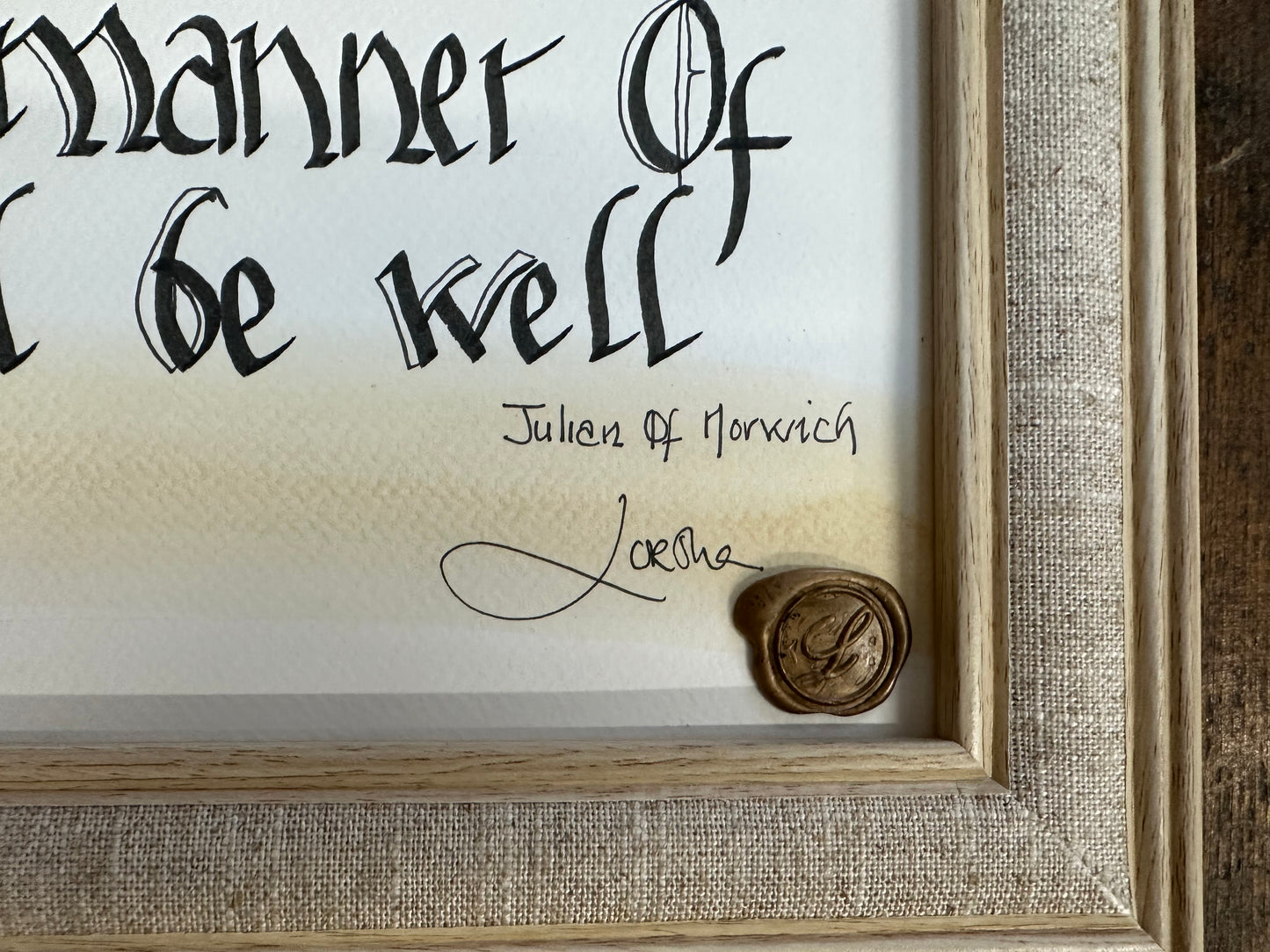 “All shall be well …..”