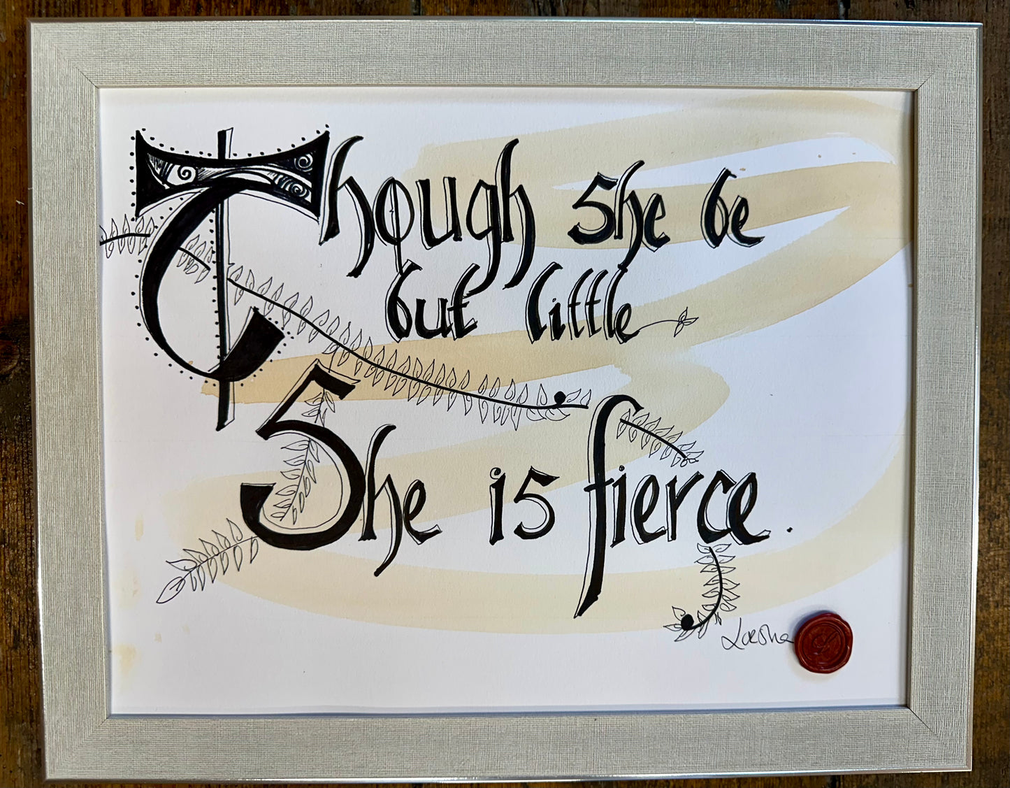 Though she be but little..”