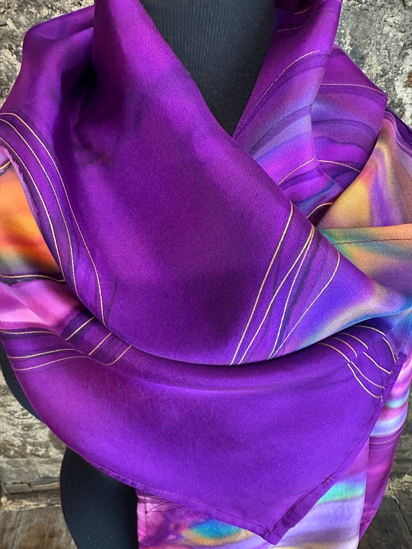 Lorshadesign Handpainted silk scarf collection
