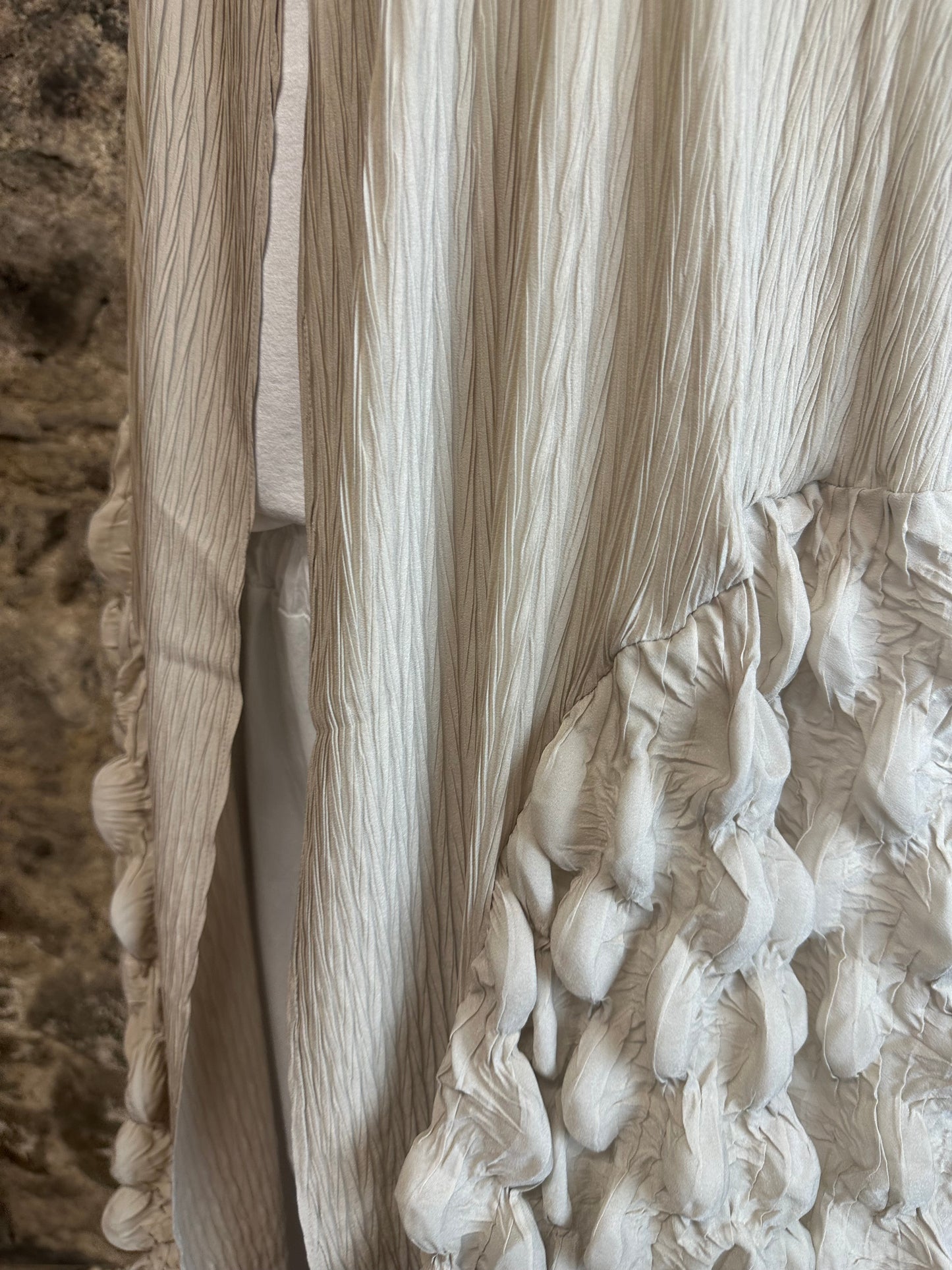 “Olivia “ Italian statement contemporary full length natural stone waistcoat