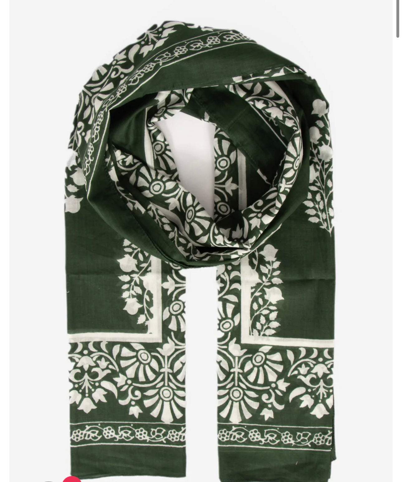 Forest green ornate wrap