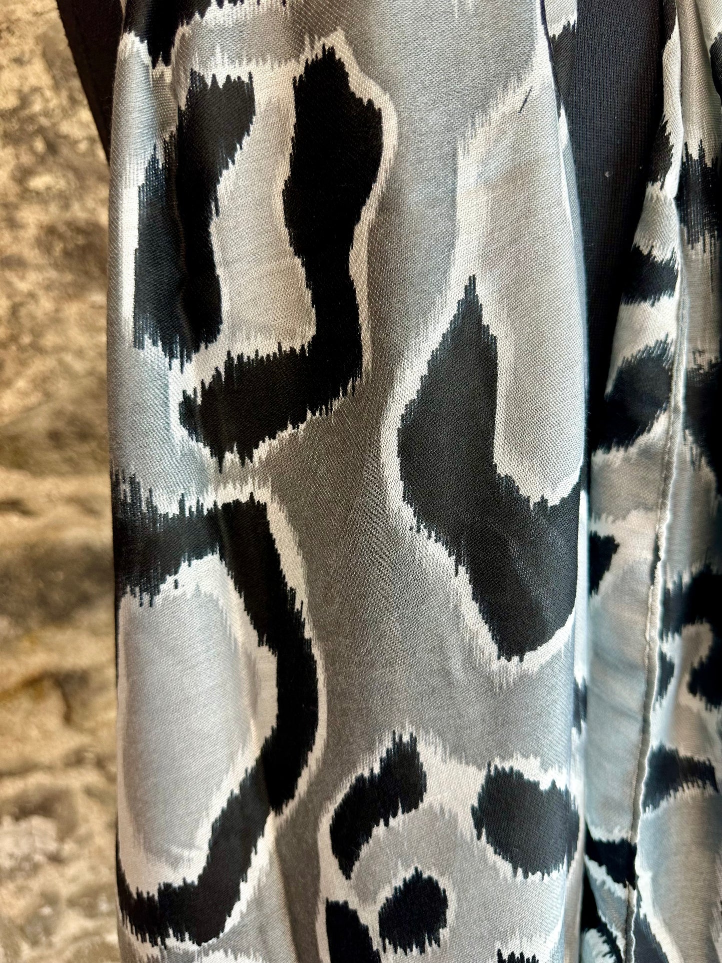 Charcoal and ebony abstract animal large wrap